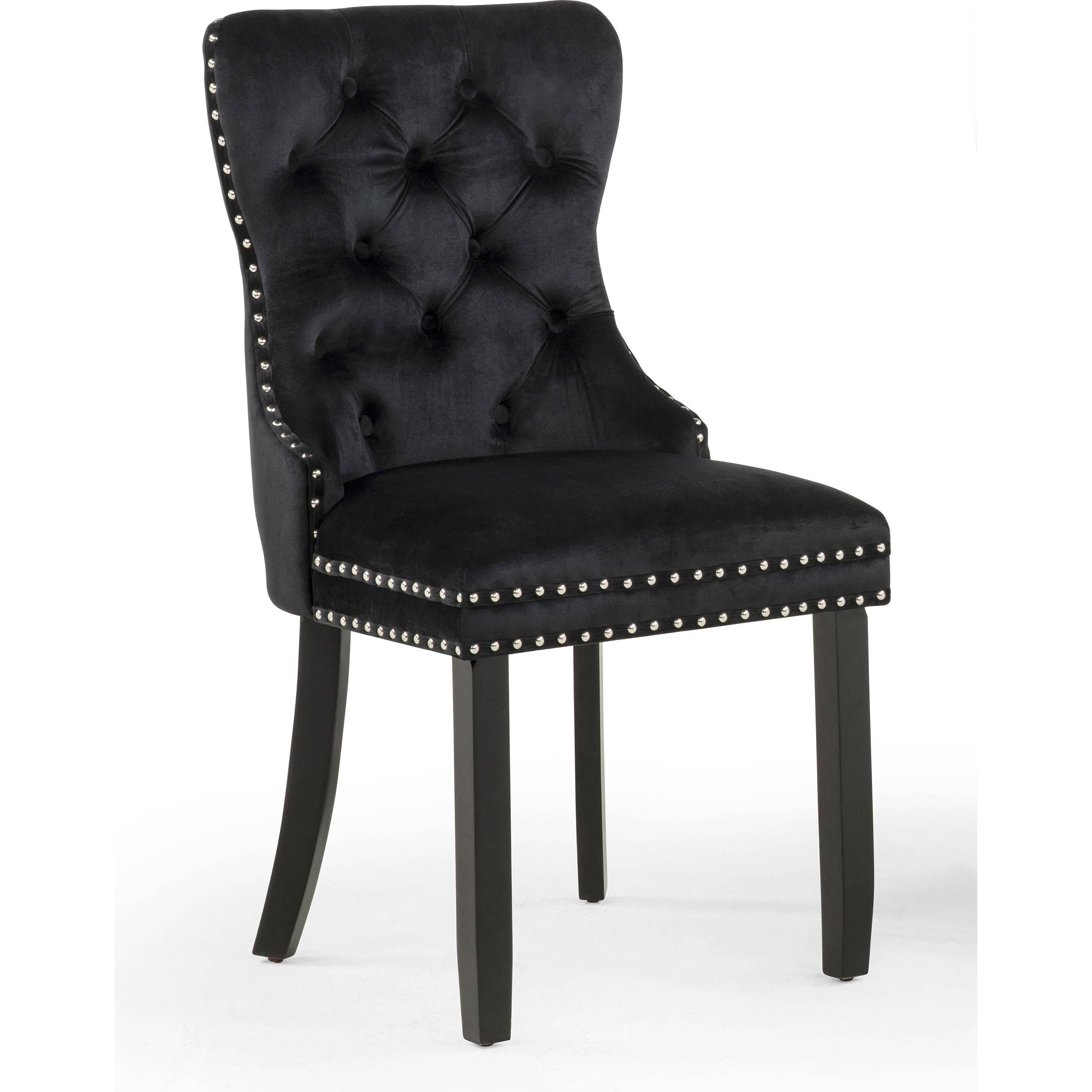 Crown Mark Arabella Stationary Fabric Accent Chair 4902S-BK