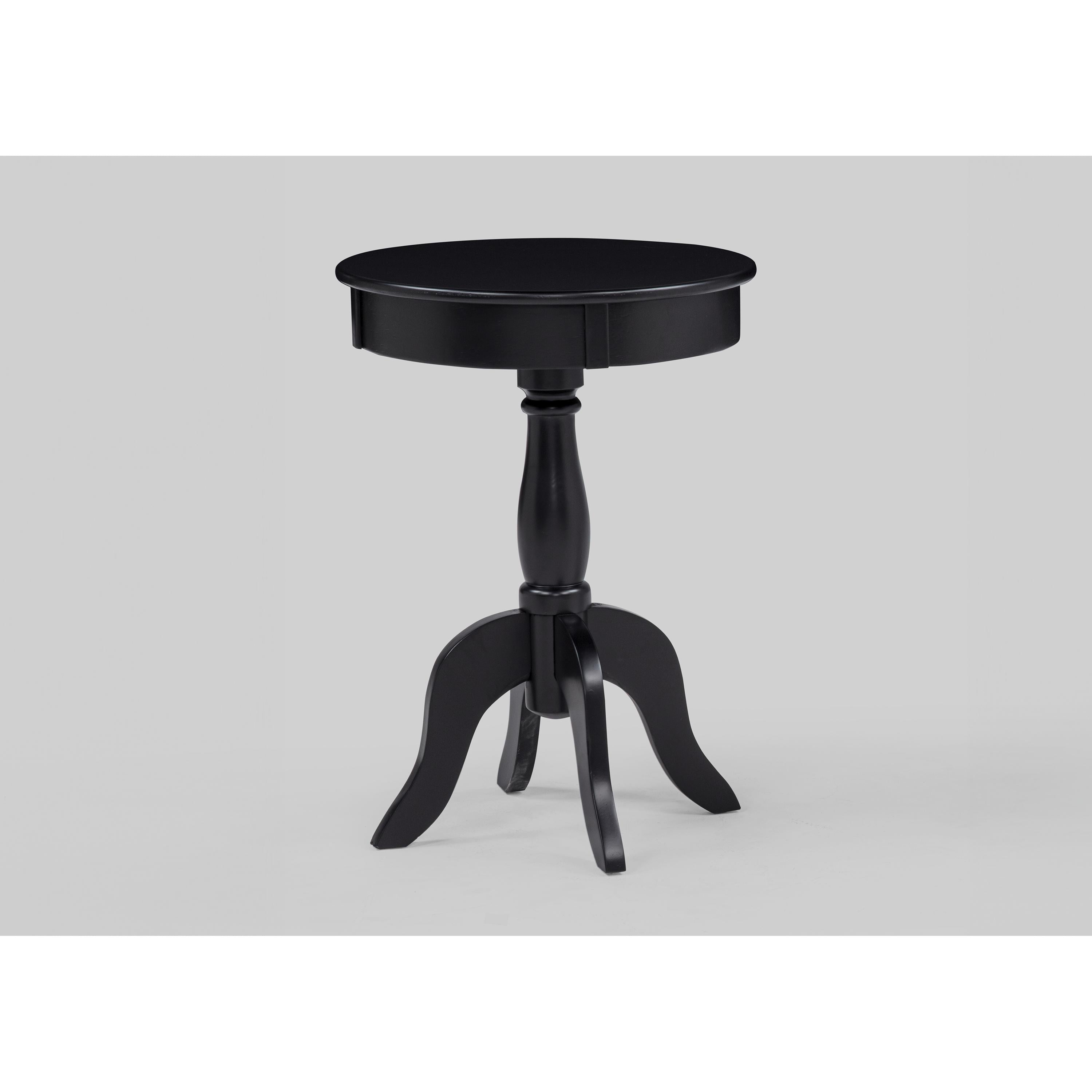 Crown Mark Romy Chairside Table 4904BK - Image 1