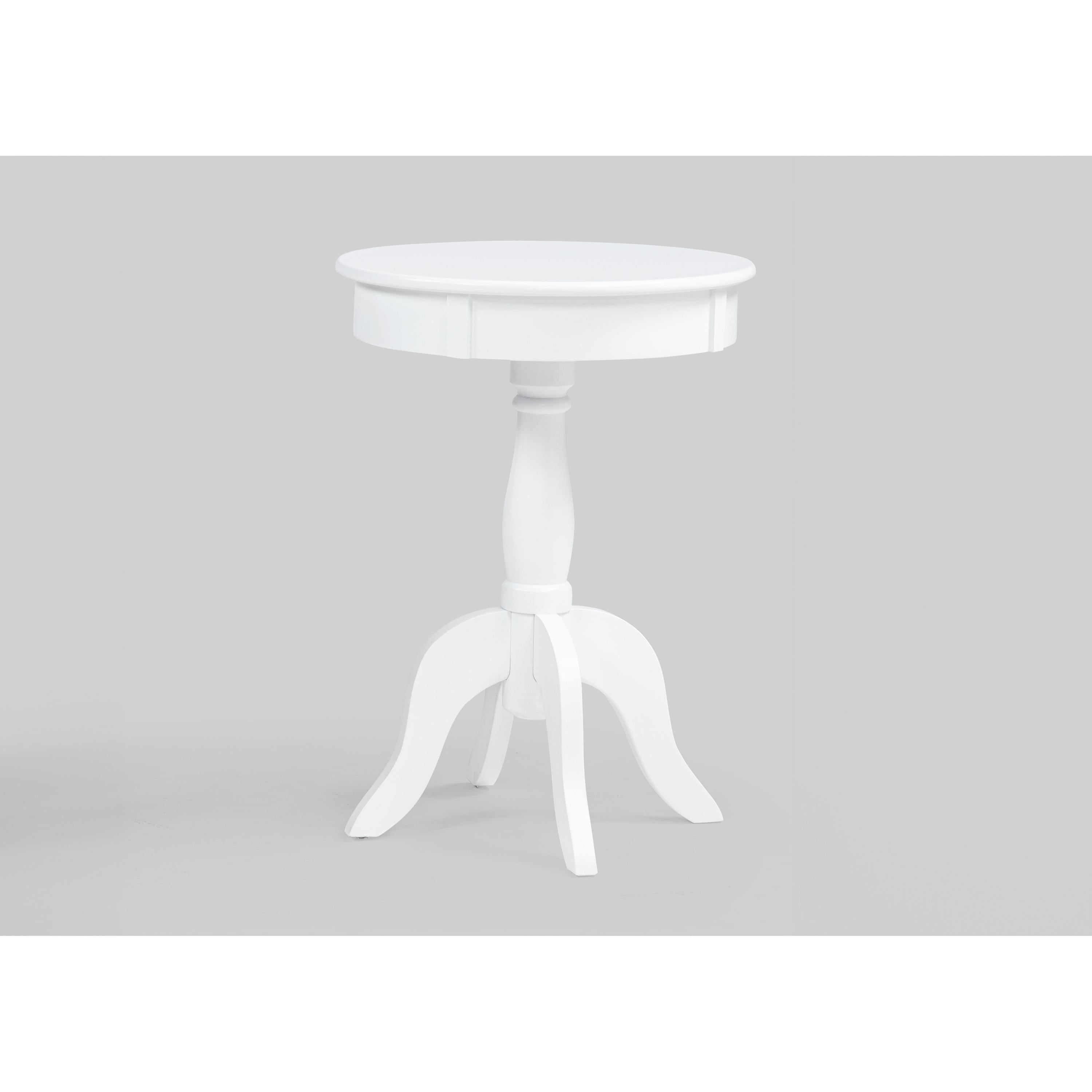 Crown Mark Romy Chairside Table 4904WH - Image 1
