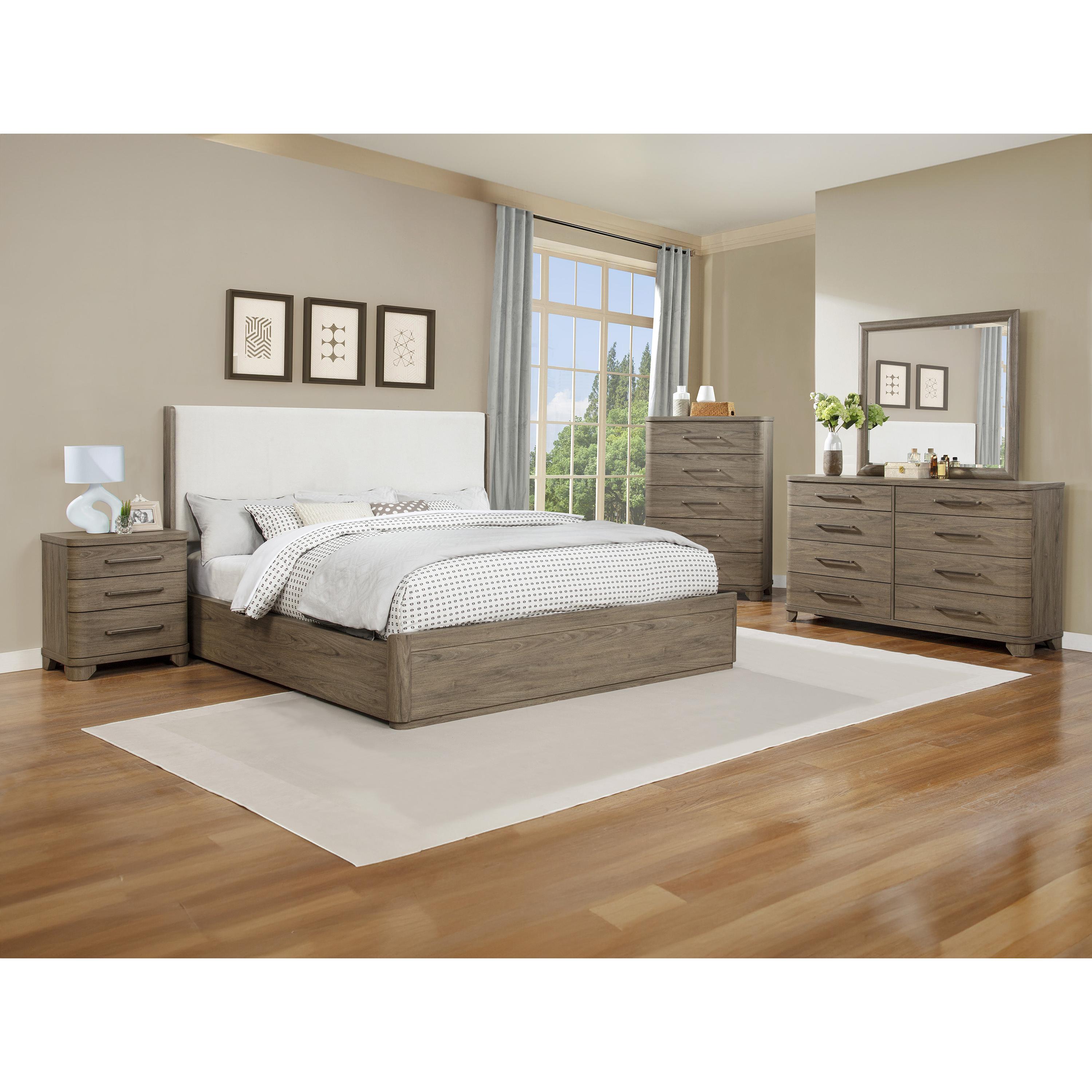 Crown Mark Veranda King Upholstered Panel Bed B1750-K-HBFB/B1750-KQ-RAIL - Image 3