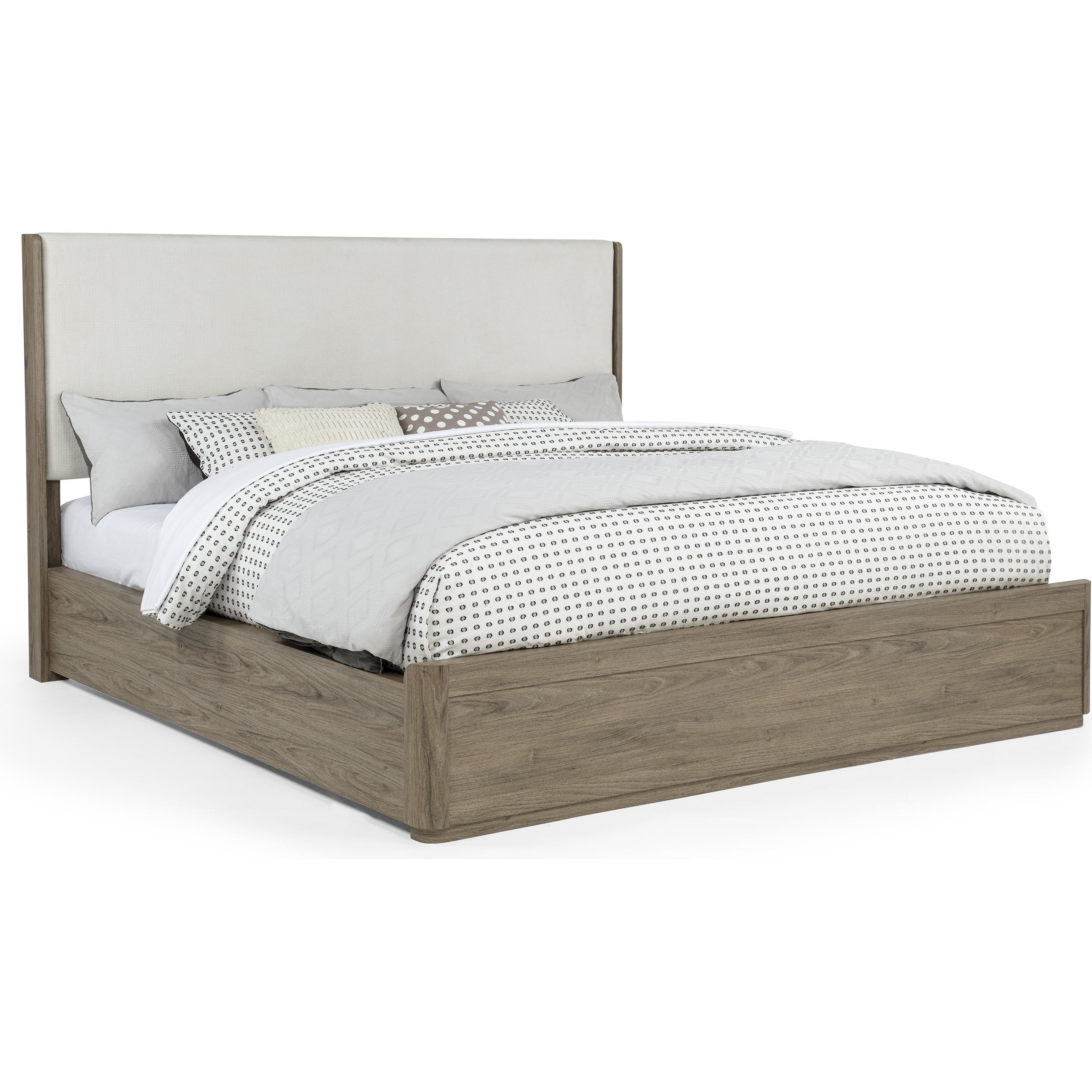 Crown Mark Veranda Queen Upholstered Panel Bed B1750-Q-HBFB/B1750-KQ-RAIL - Image 1