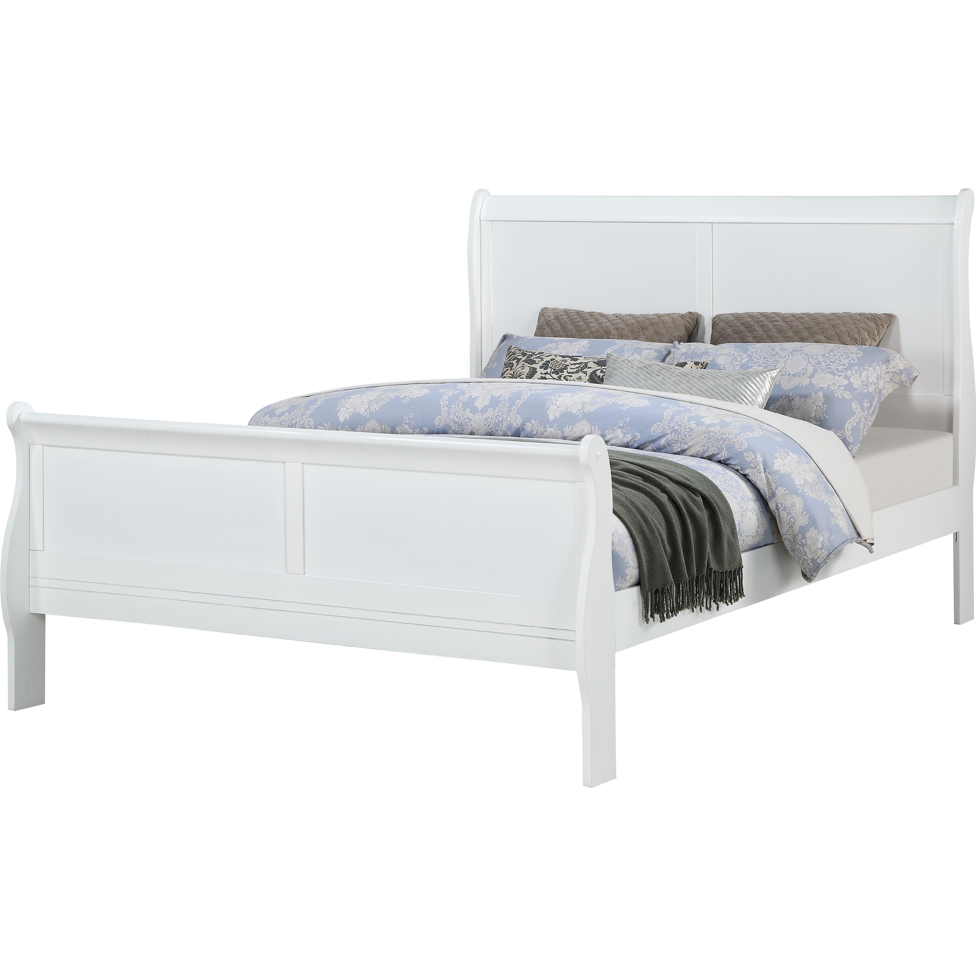 Crown Mark Louis Philipe Queen Panel Bed B3750-Q-HBFB/B3750-Q-RAIL - Image 1