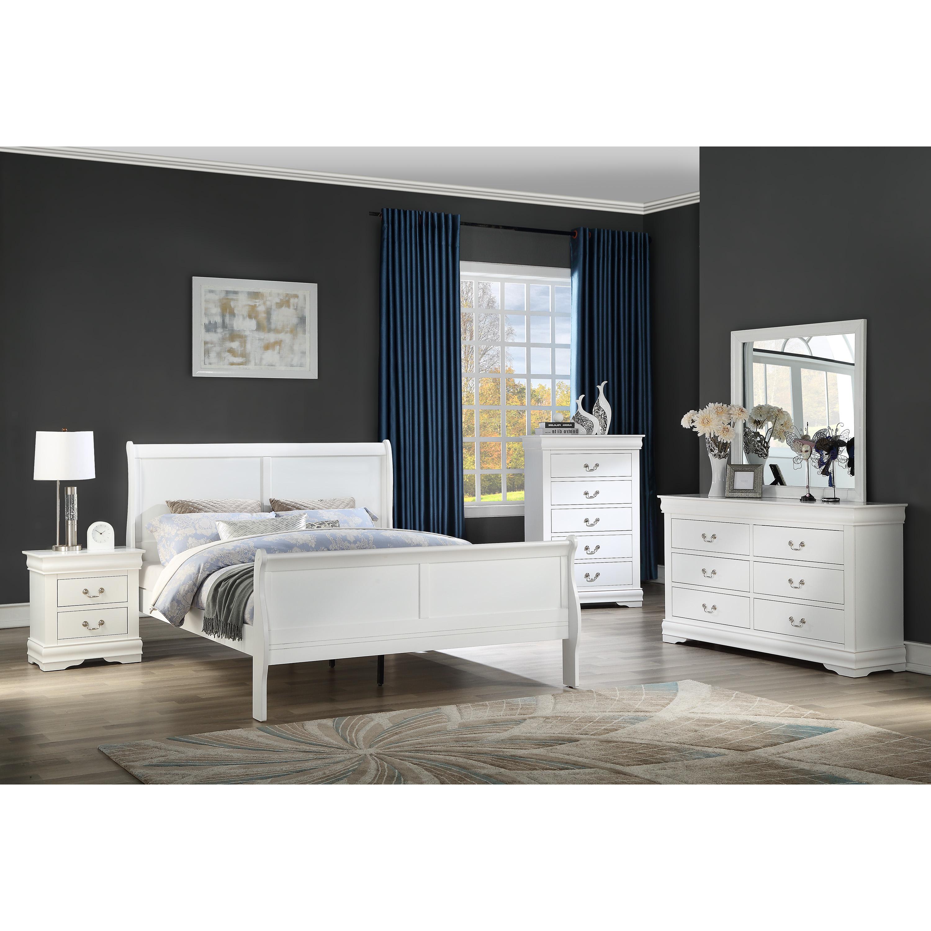 Crown Mark Louis Philipe Queen Panel Bed B3750-Q-HBFB/B3750-Q-RAIL - Image 3