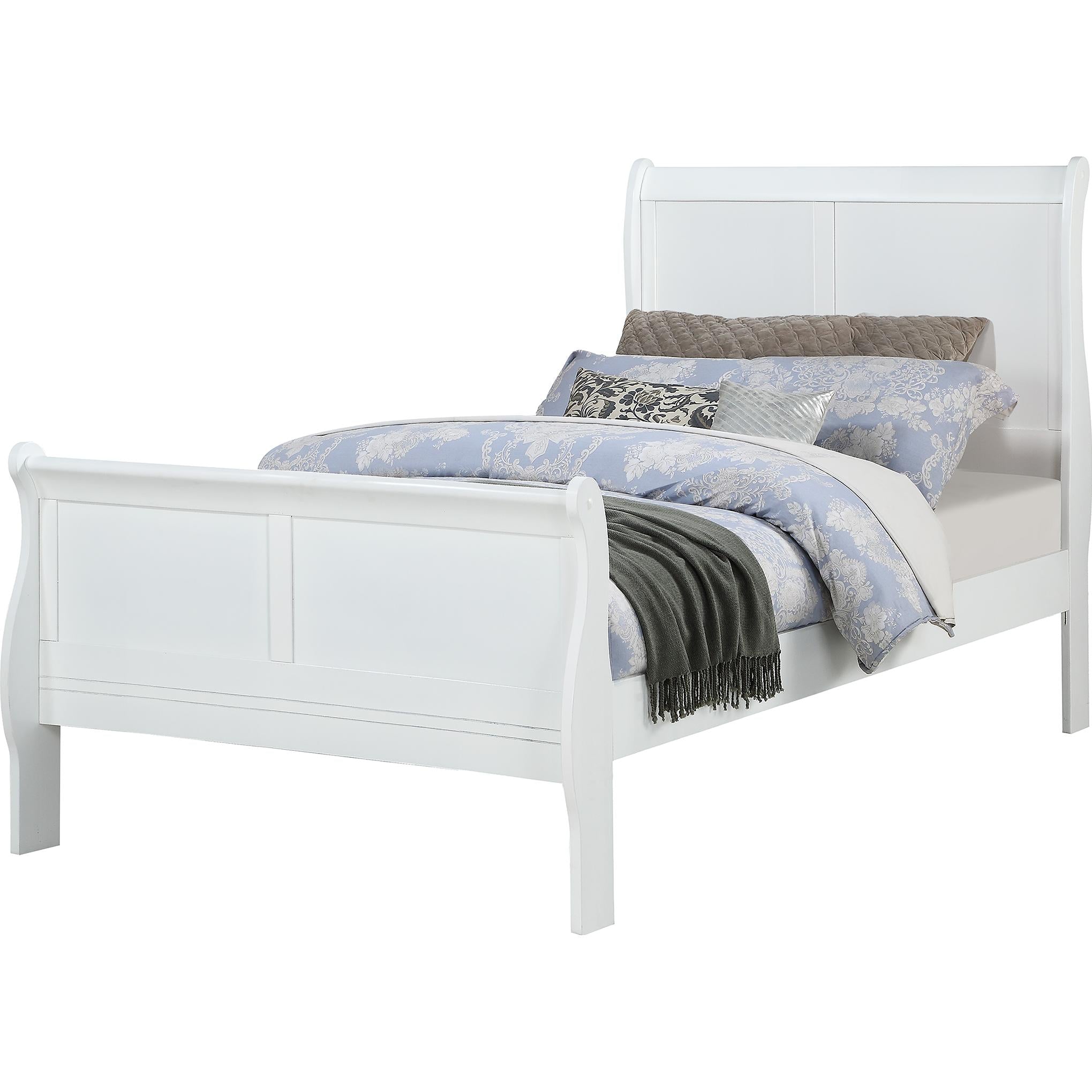 Crown Mark Louis Philipe Twin Panel Bed B3750-T-HBFB/B3750-T-RAIL - Image 1