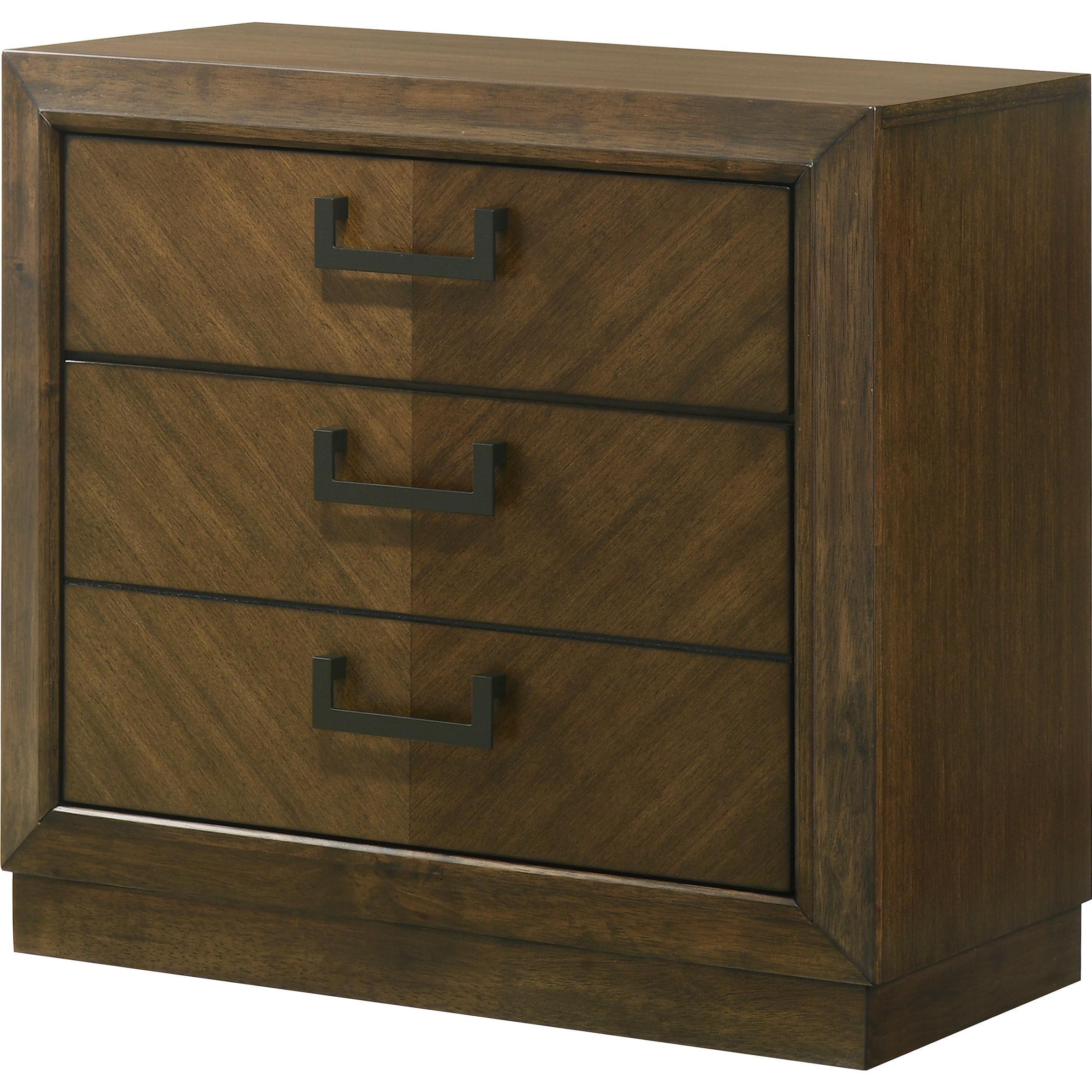 Crown Mark Lakecrest 3-Drawer Nightstand B6520-2 - Image 1