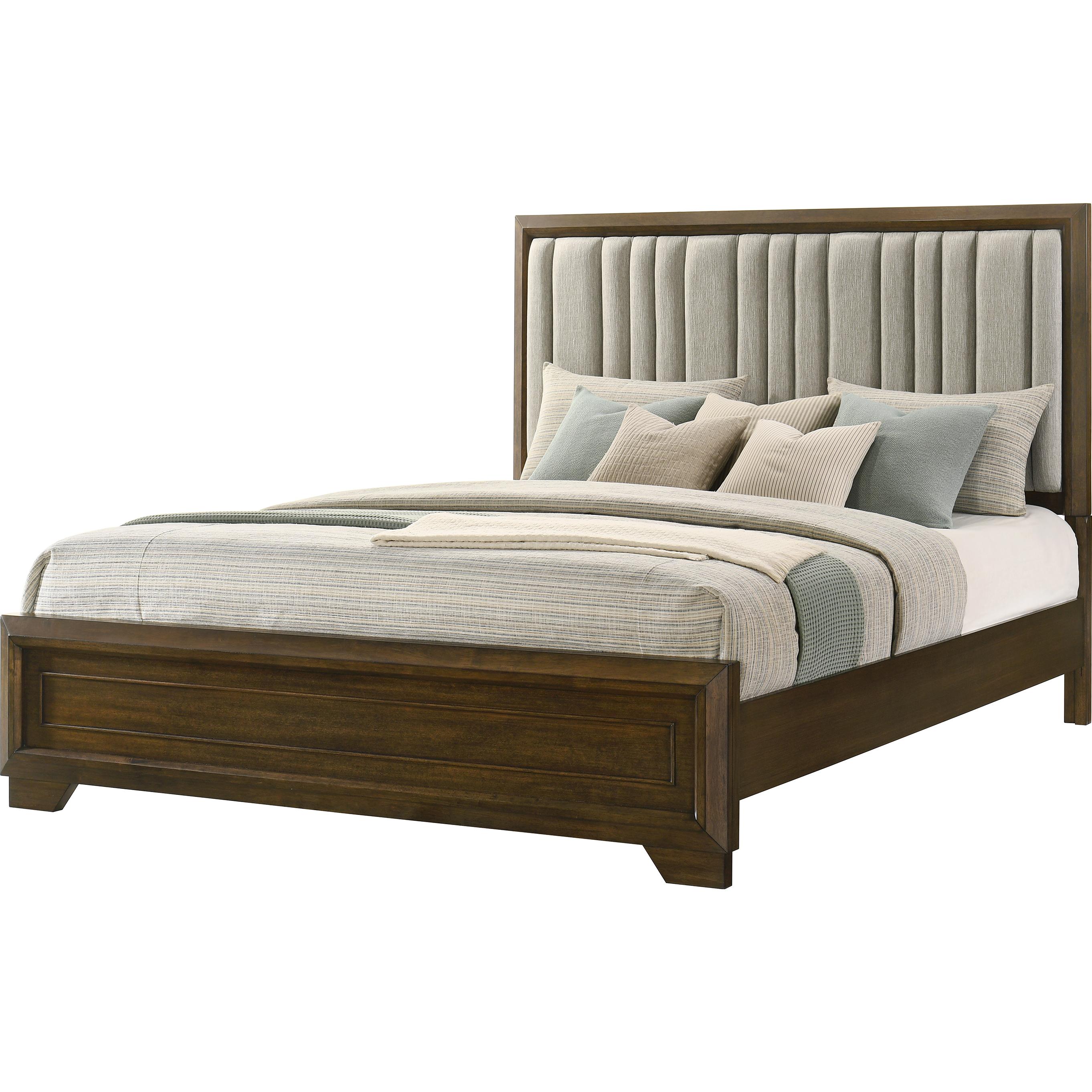 Crown Mark Lakecrest King Panel Bed B6520-K-HB/B6520-K-FB/B6520-KQ-RAIL - Image 1