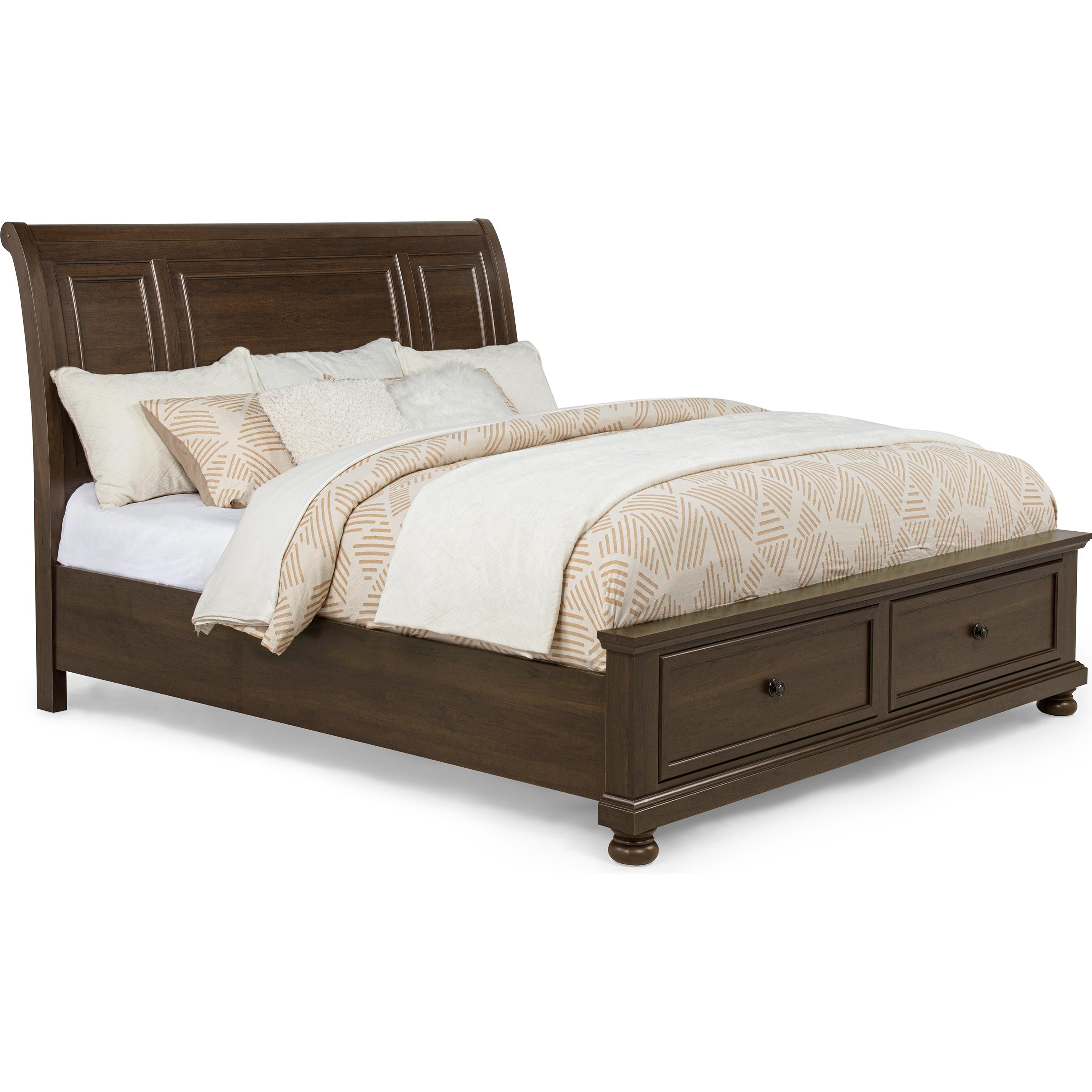 Crown Mark Claribelle King Panel Bed with Storage B1810-K-HB/B1810-K-FBD/B1810-KQ-RAIL - Image 1