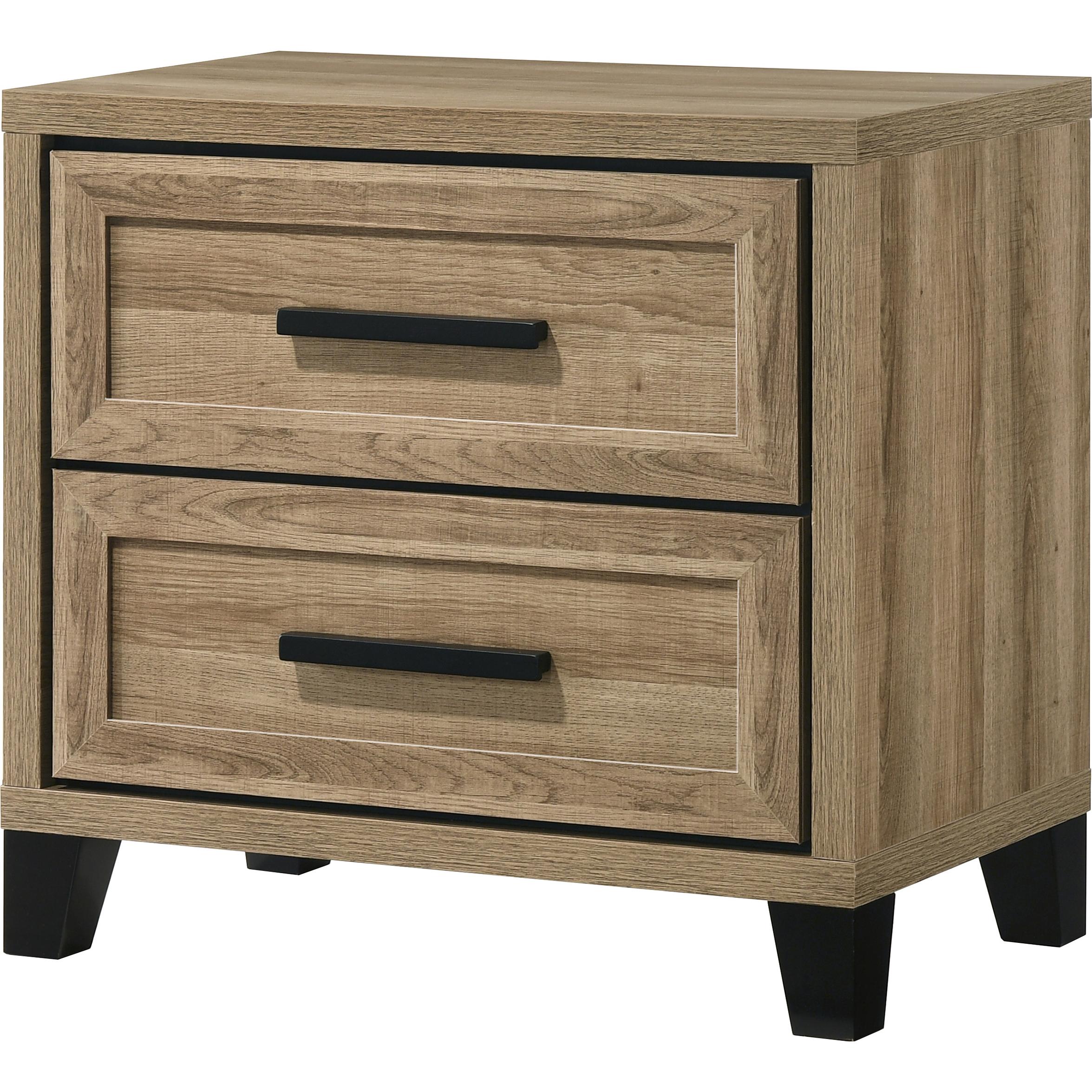 Crown Mark Jameson 2-Drawer Nightstand B4690-2 - Image 1