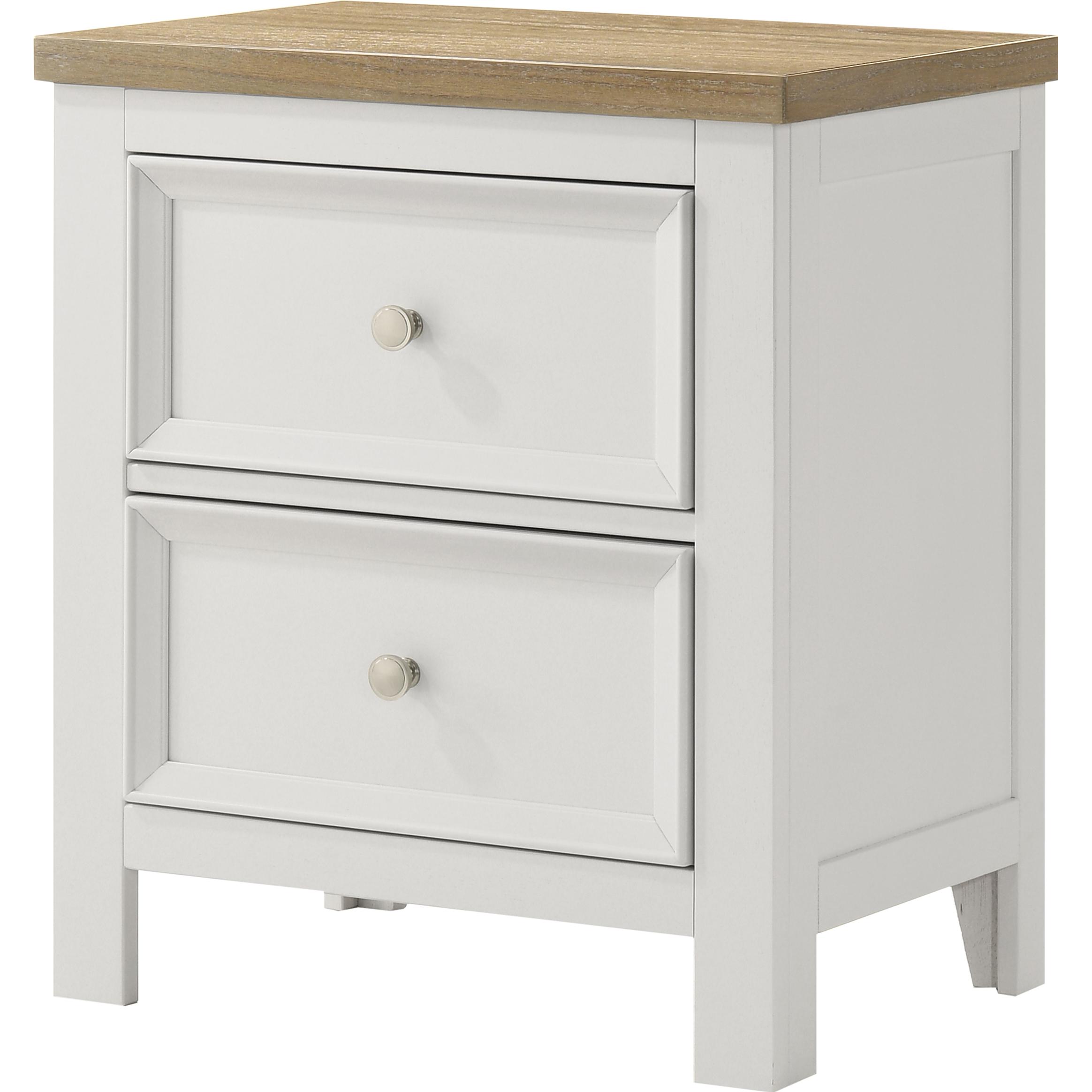 Crown Mark Aston 2-Drawer Nightstand B6550-2