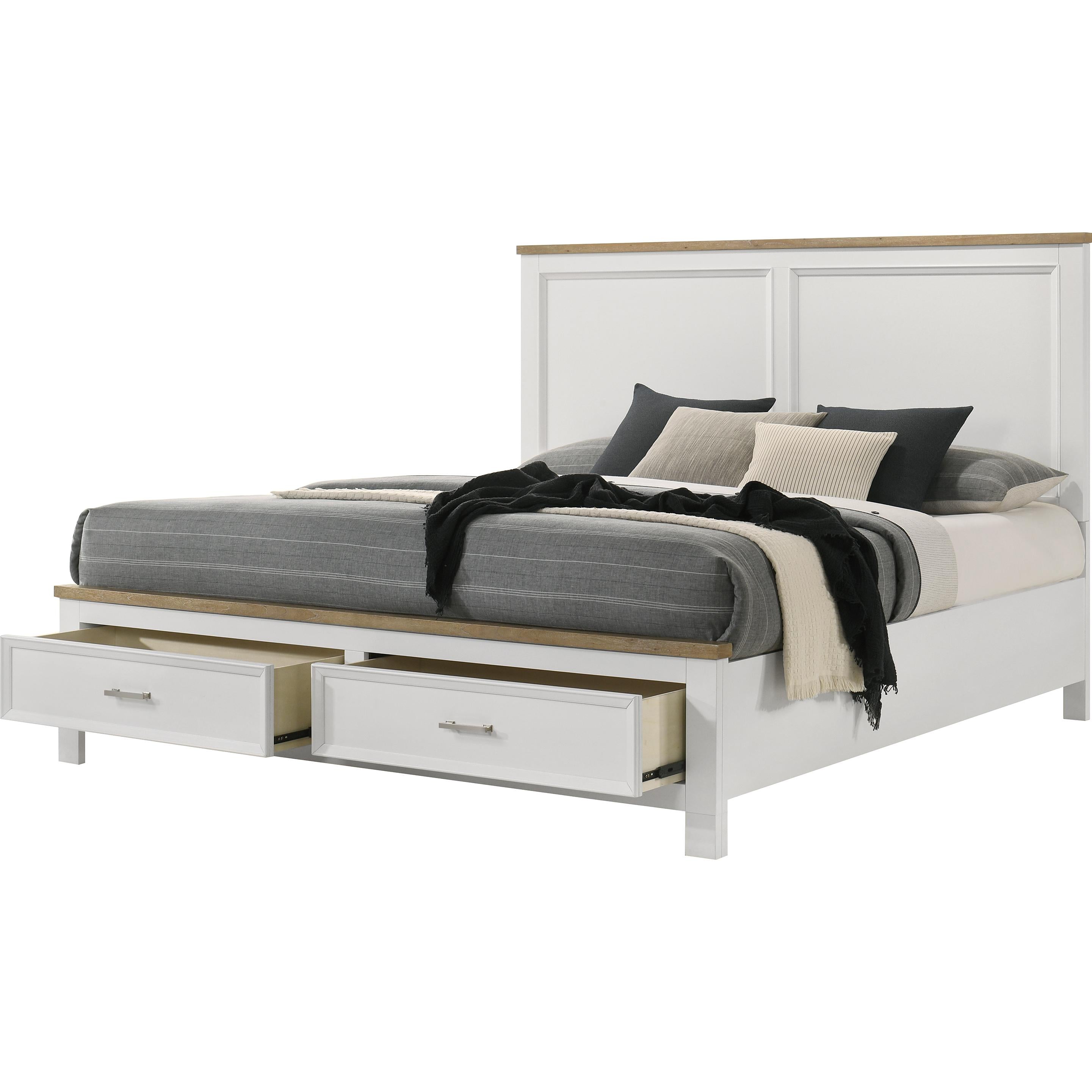 Crown Mark Aston Queen Panel Bed with Storage B6550-Q-HB/B6550-Q-FBD/B6550-KQ-RAIL - Image 2