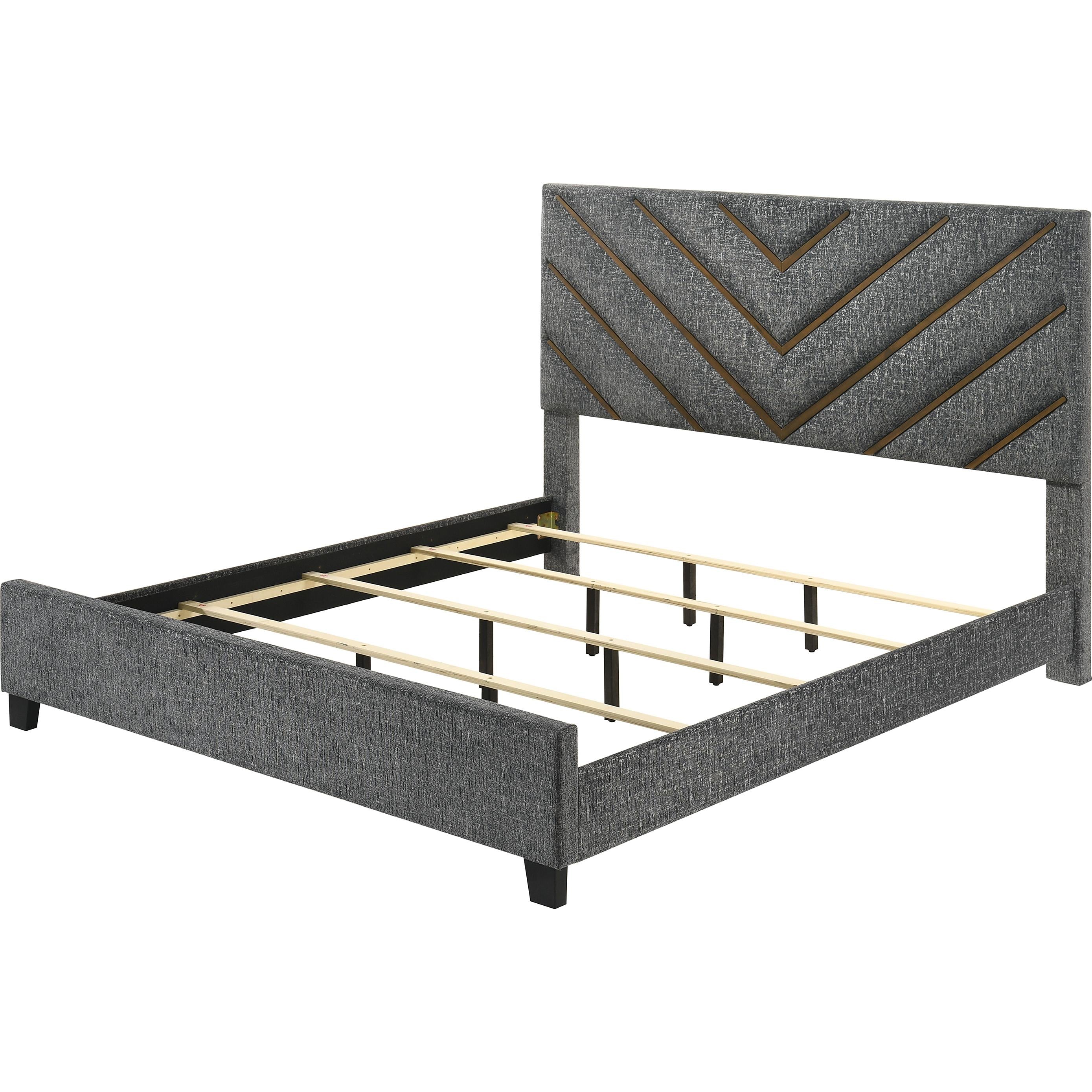 Crown Mark Zane King Upholstered Panel Bed B9275-K-HBFB/B9275-KQ-RAIL - Image 2