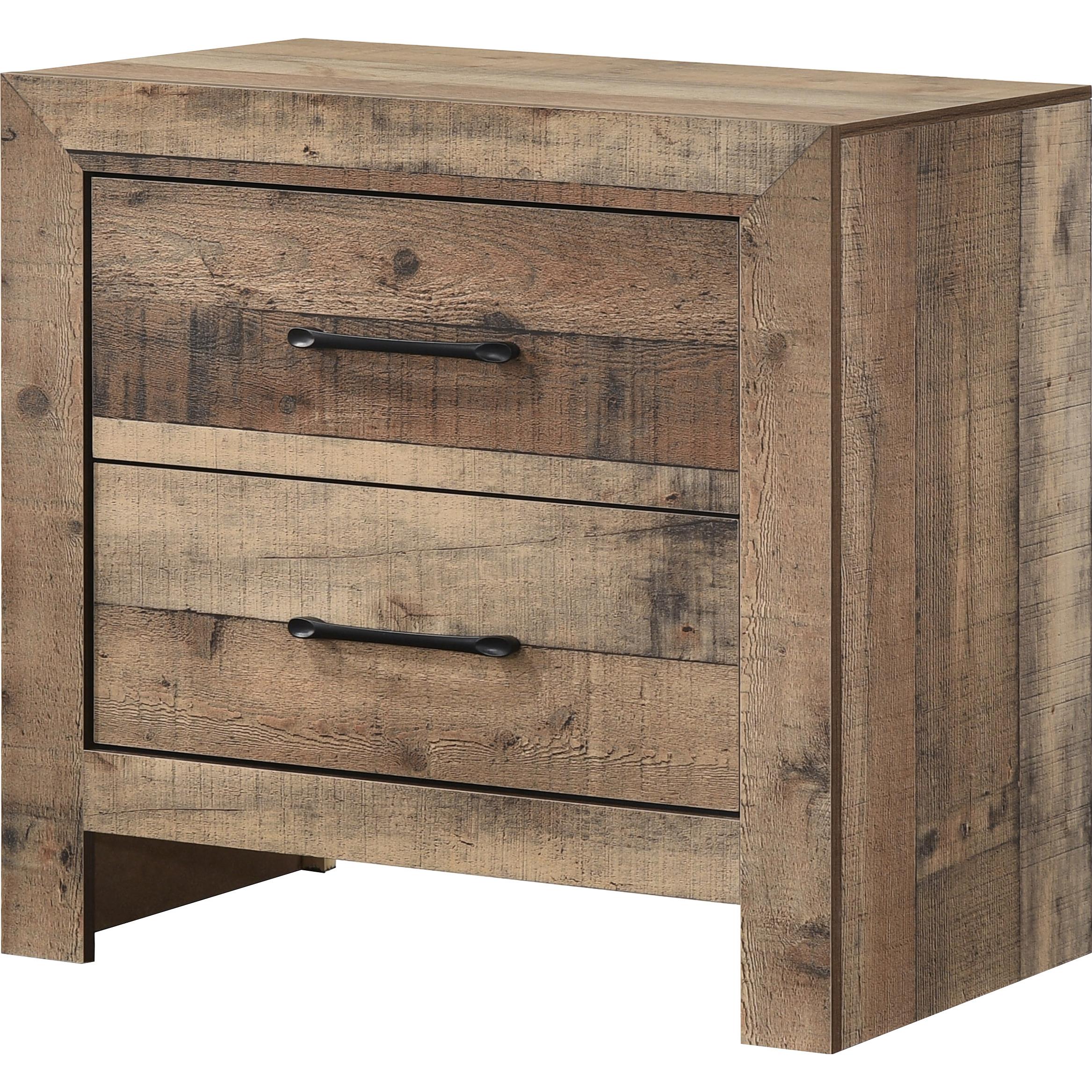 Crown Mark Elmer 2-Drawer Nightstand B9340-2