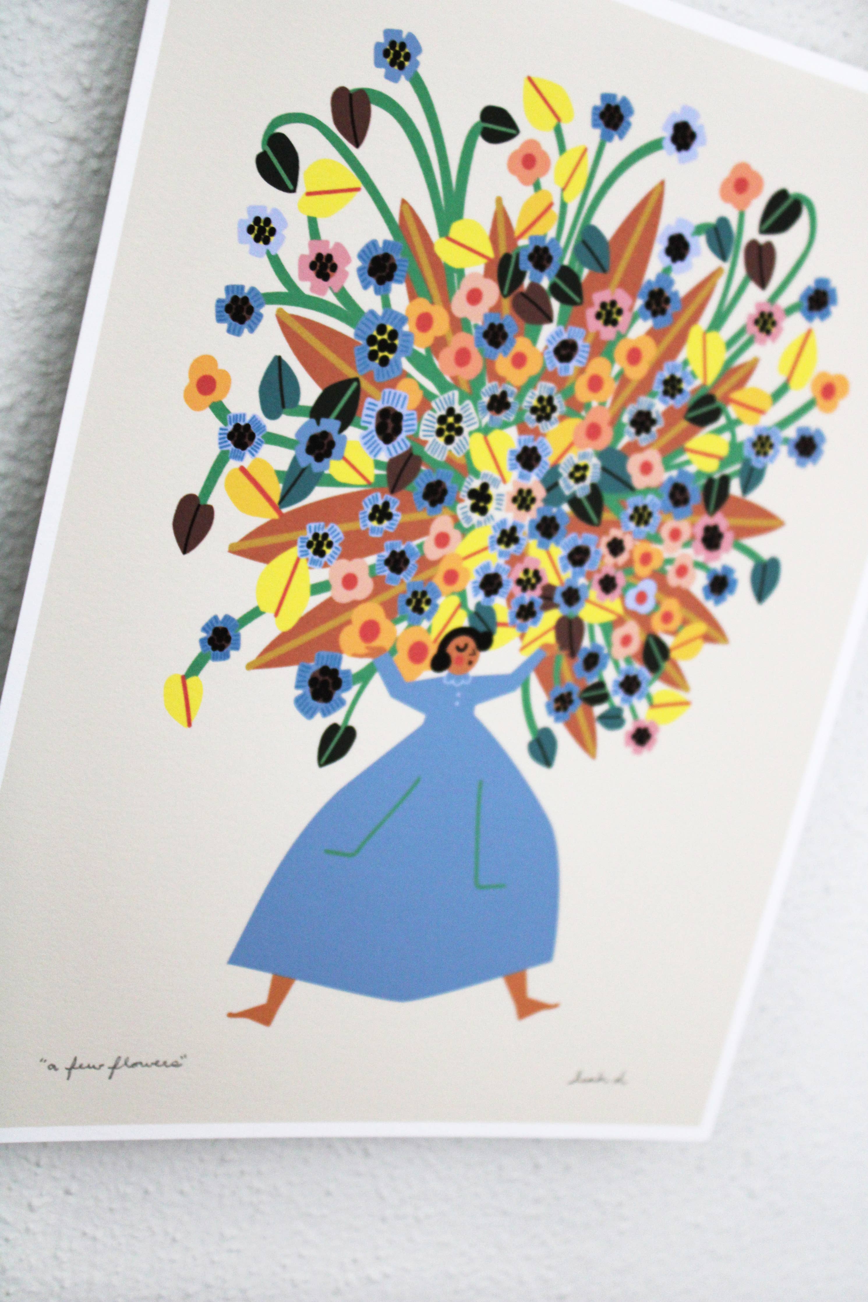 A Few Flowers Art Print - Image 3