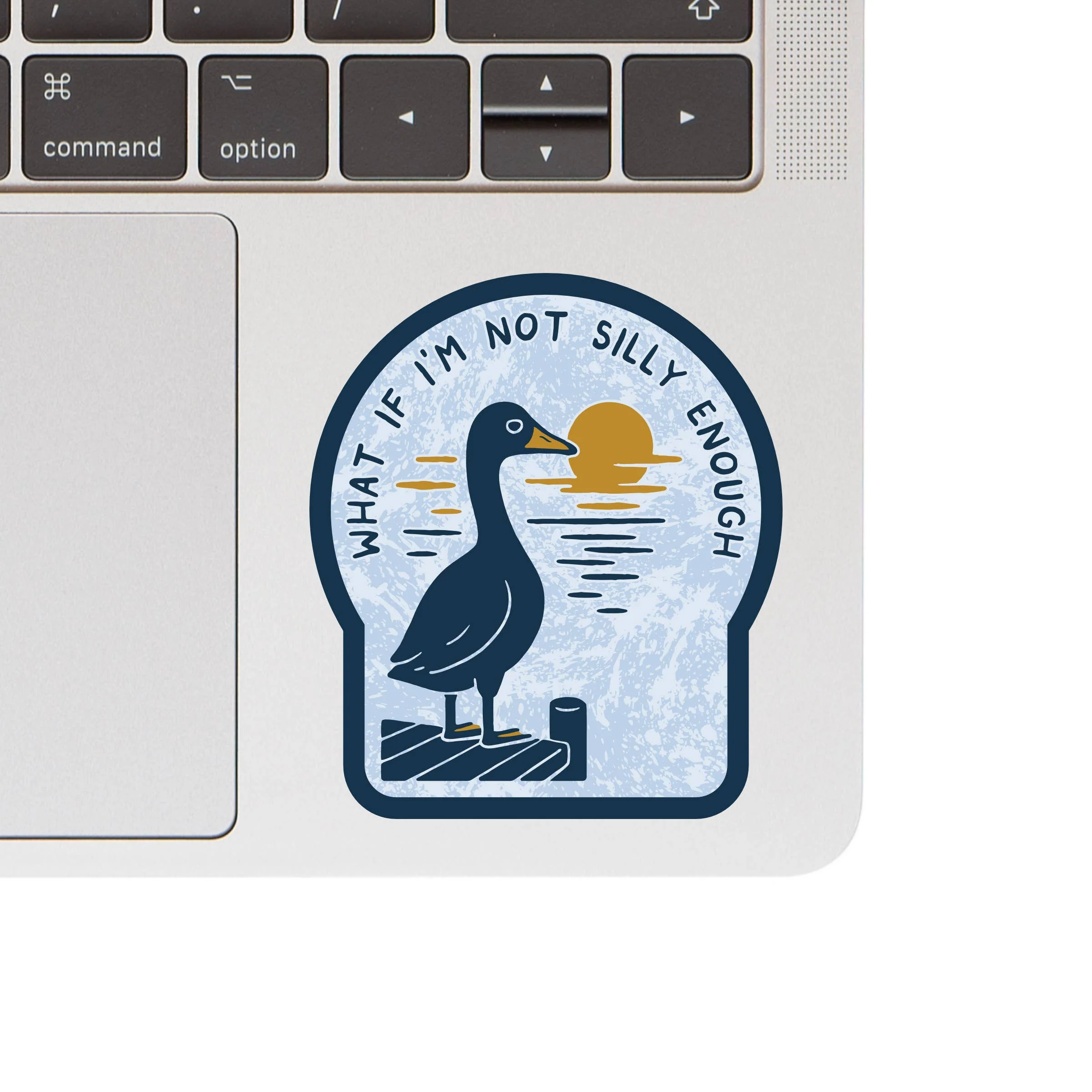 Silly Goose Funny Ironic High Quality Vinyl Sticker - Image 2