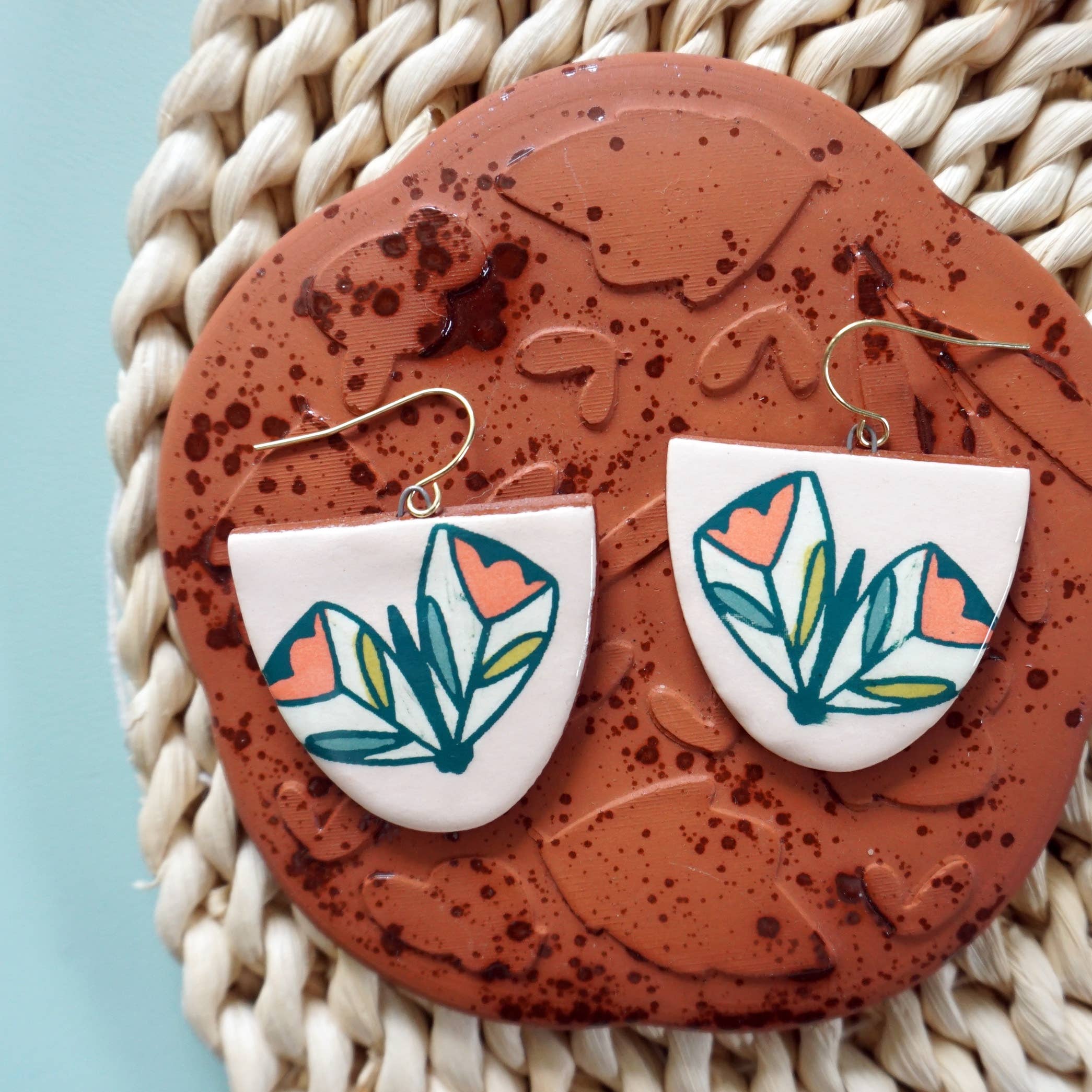 Pink Moth Dangle Earrings - Wholesale - Image 1