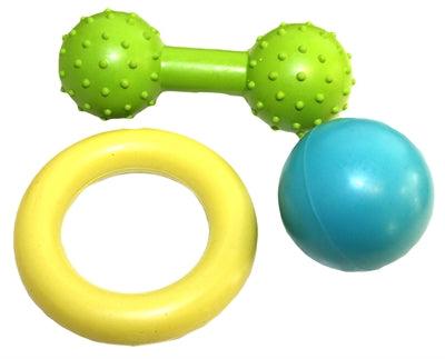 Happy Pet Little Rascals 3Pcs Rubber Multipack – Puppy toy package