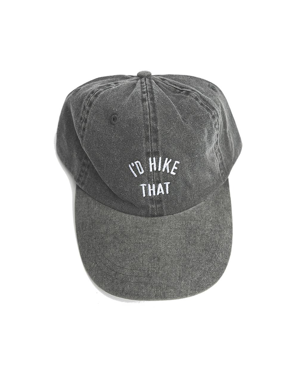 I'd Hike That Dad Hat | Charcoal - Image 1