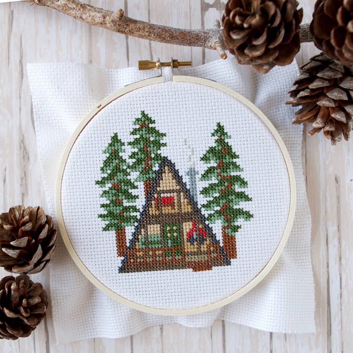 A-Frame Cross Stitch Kit - Image 3