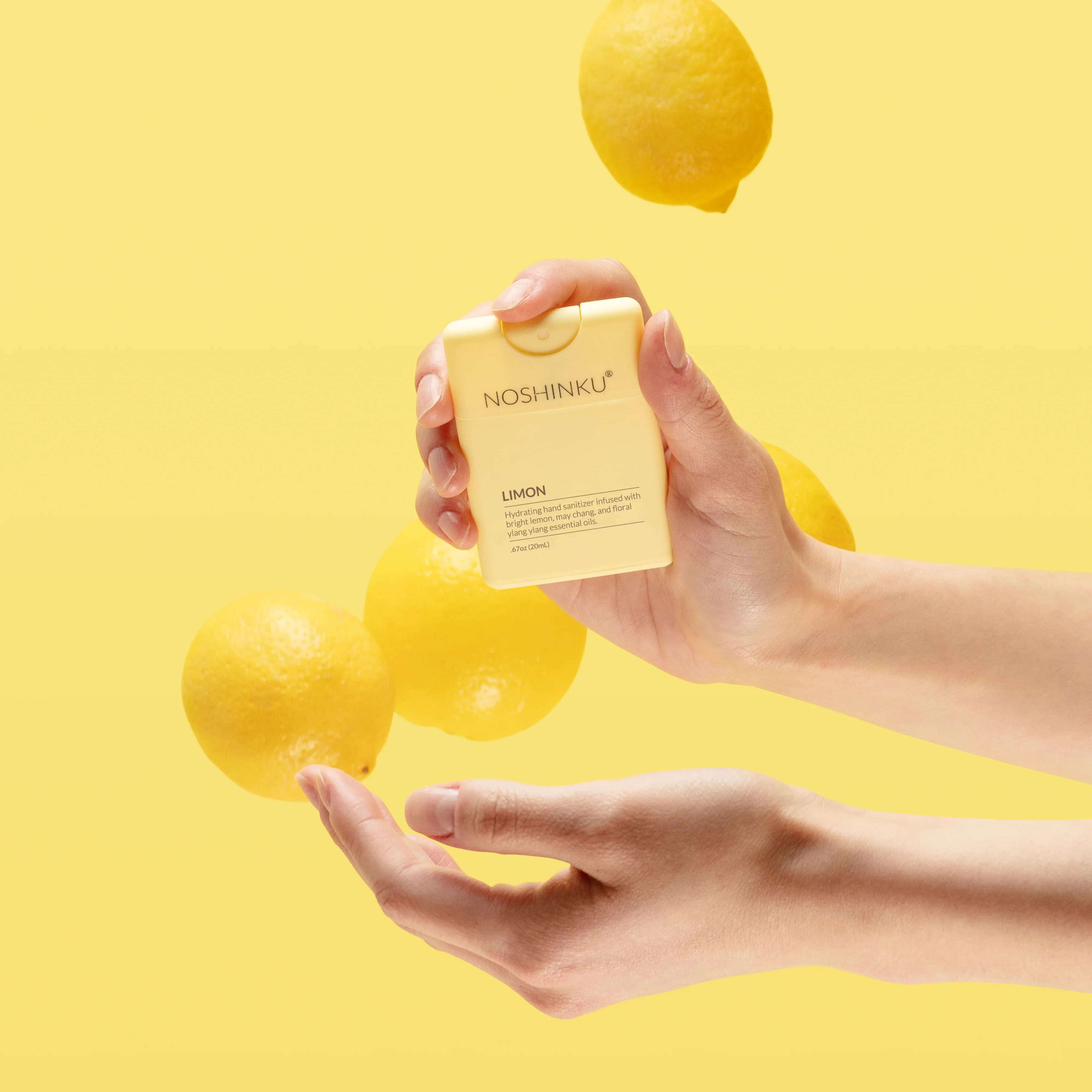 Refillable Lemon Ylang-Ylang Moisturizing Pocket Sanitizer - Image 3