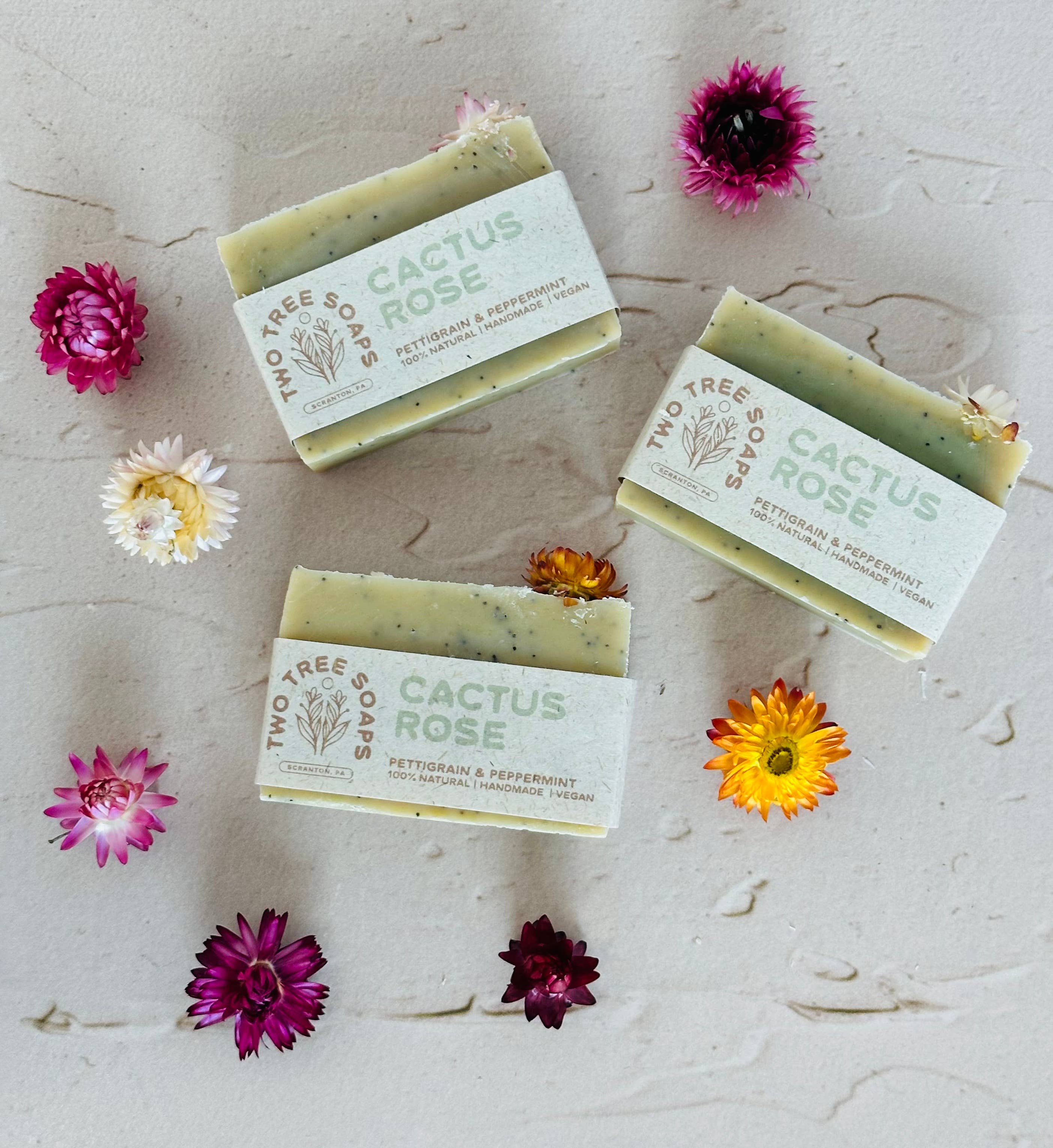 Cactus Rose - Natural Handmade Bar Soap - Image 2