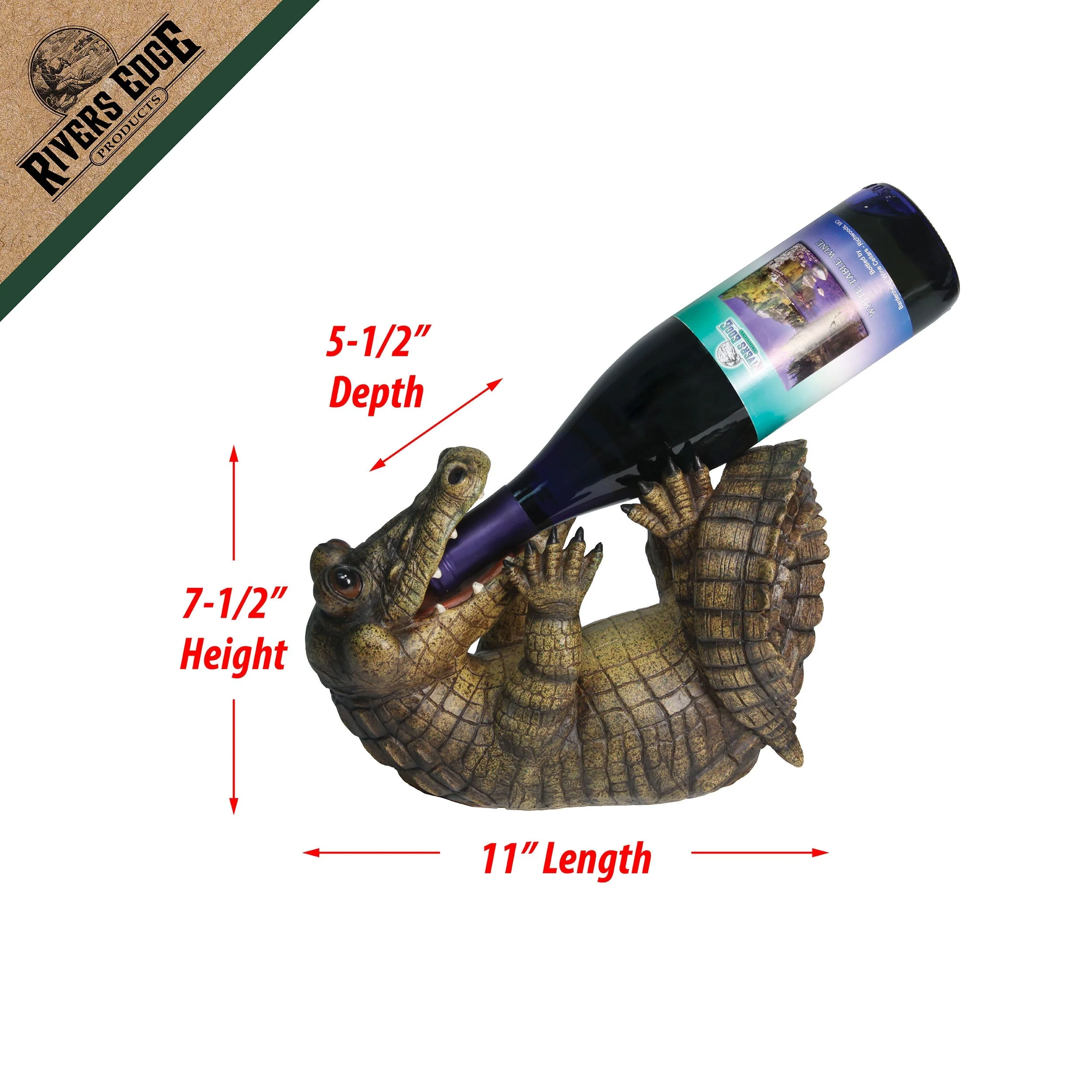 Wine Bottle Holder-Alligator - Image 2