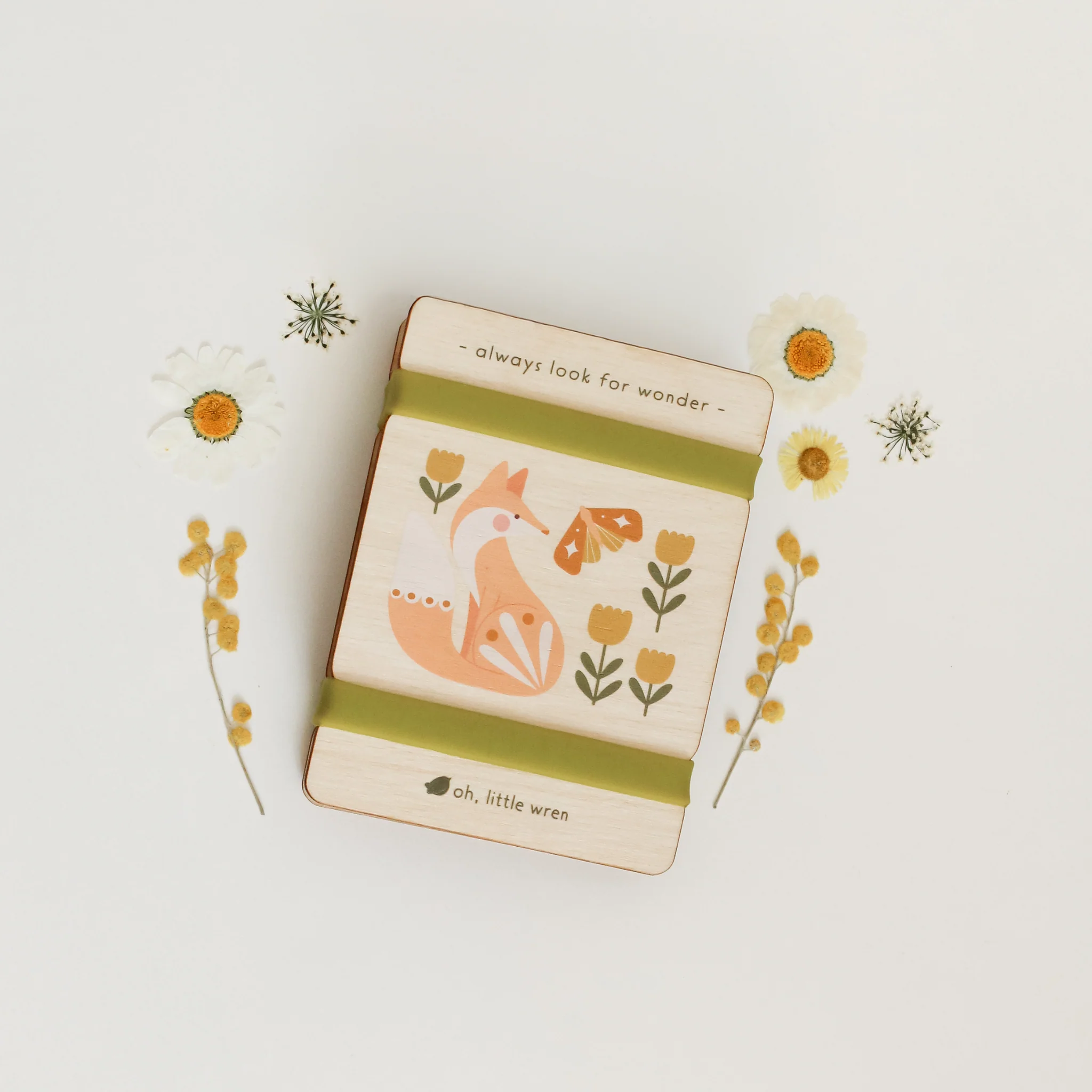 Little Nature Press - Mini Wooden Flower Press - Fox Design - Image 1