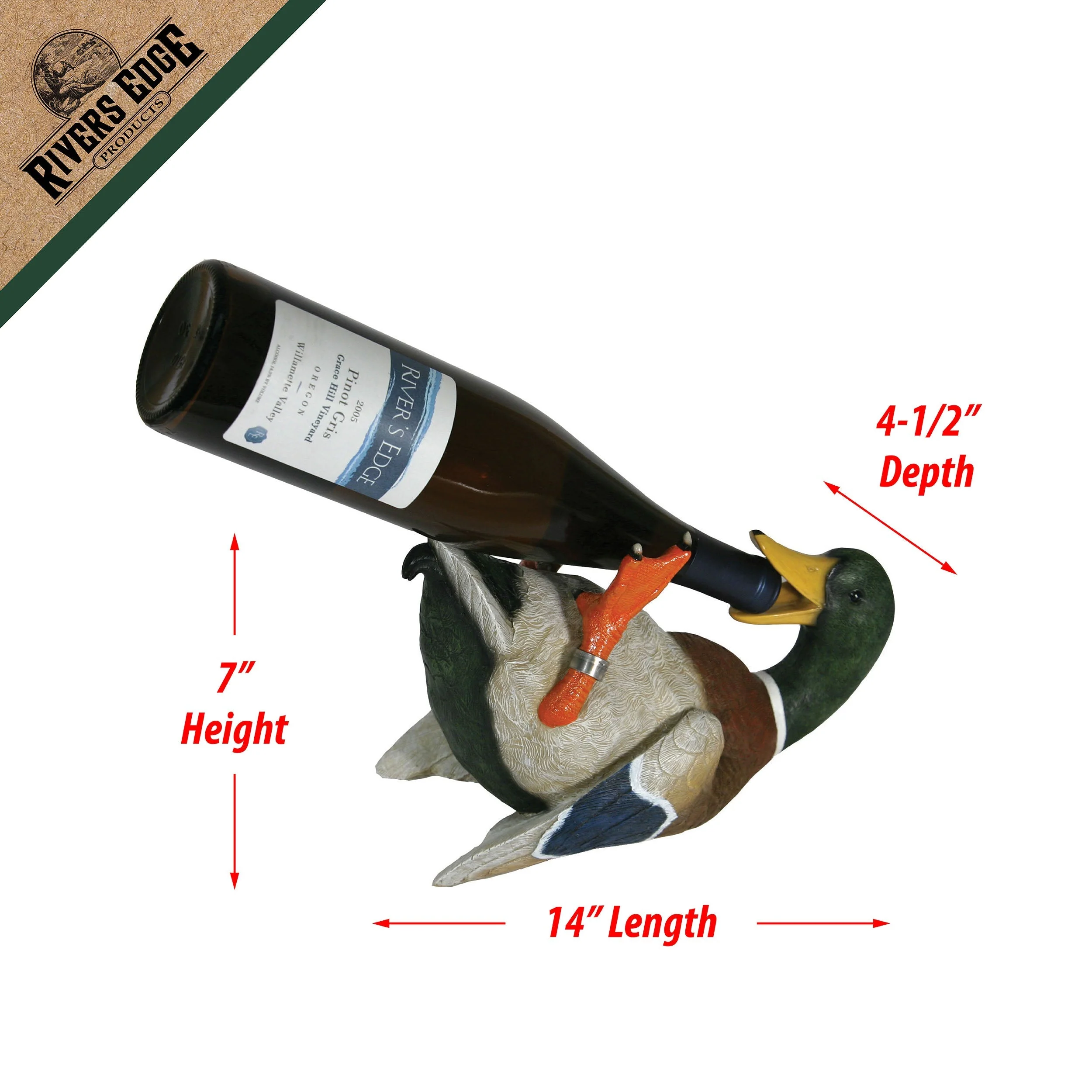 Wine Bottle Holder-Duck - Image 2