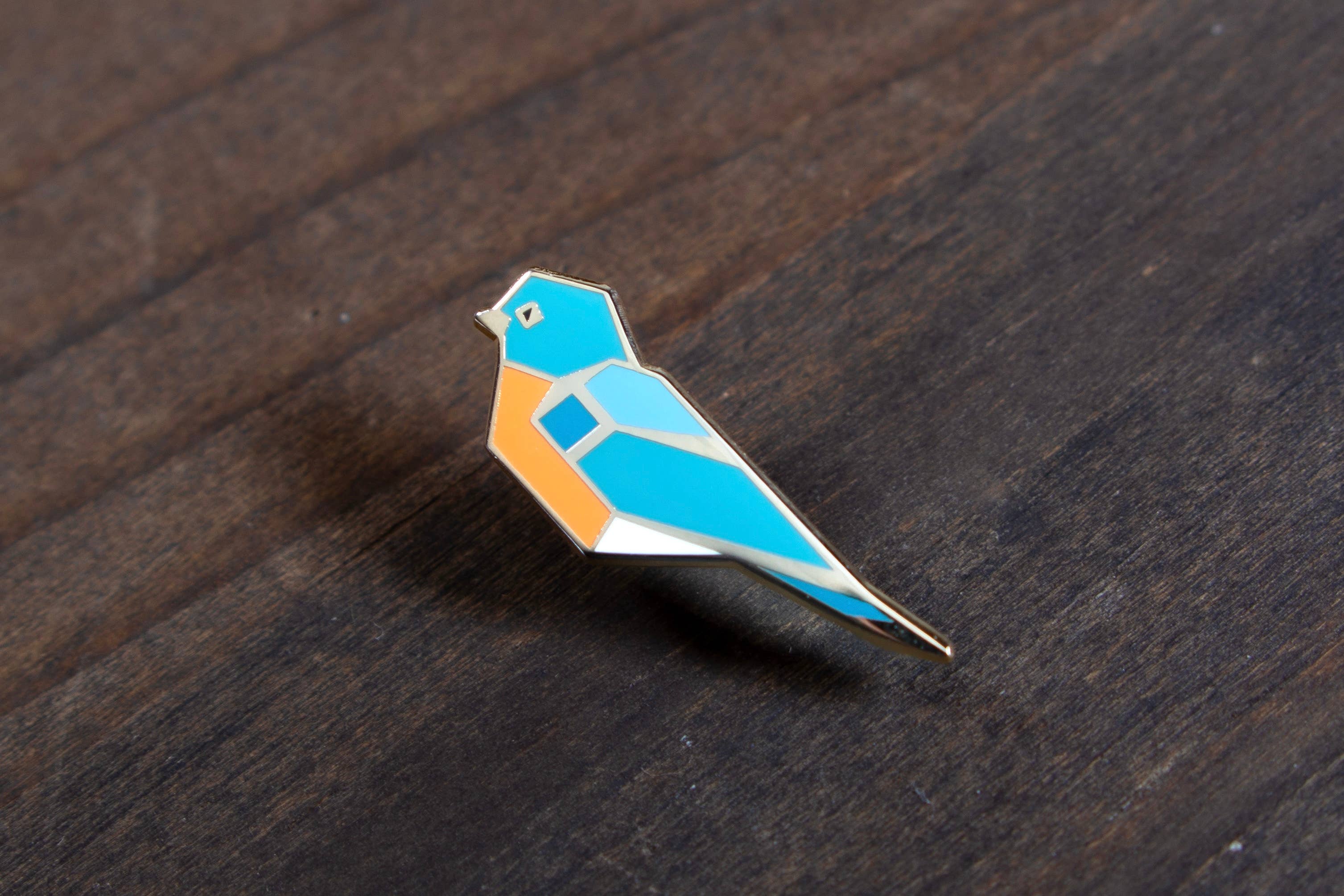 Little Bluebird Enamel Pin - Image 1