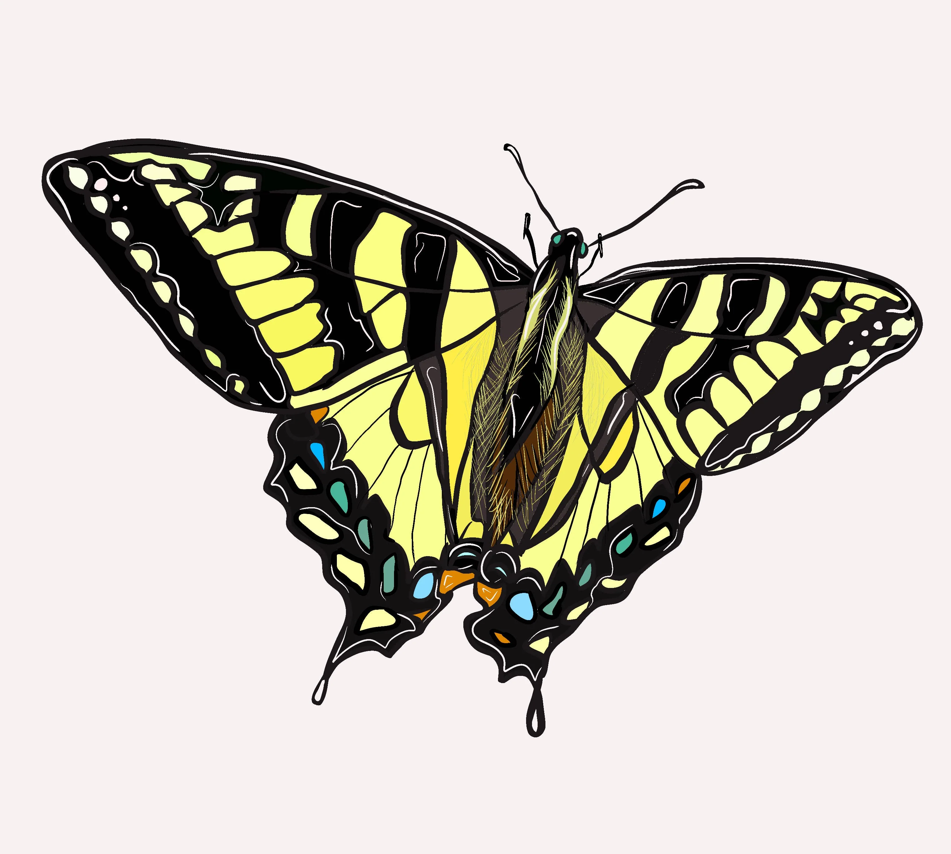 Swallowtail Butterfly Sticker - Image 3