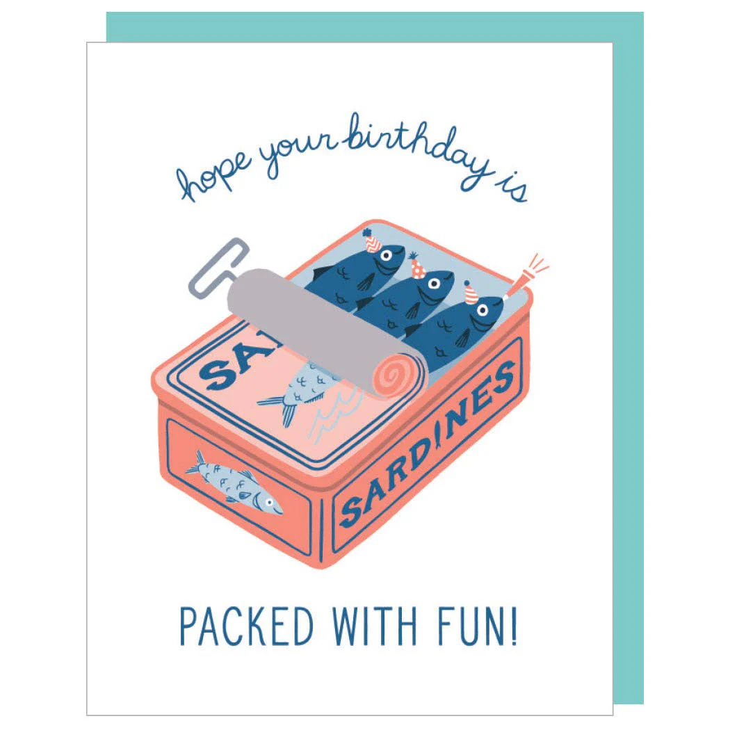 Sardines Birthday Card - Image 3