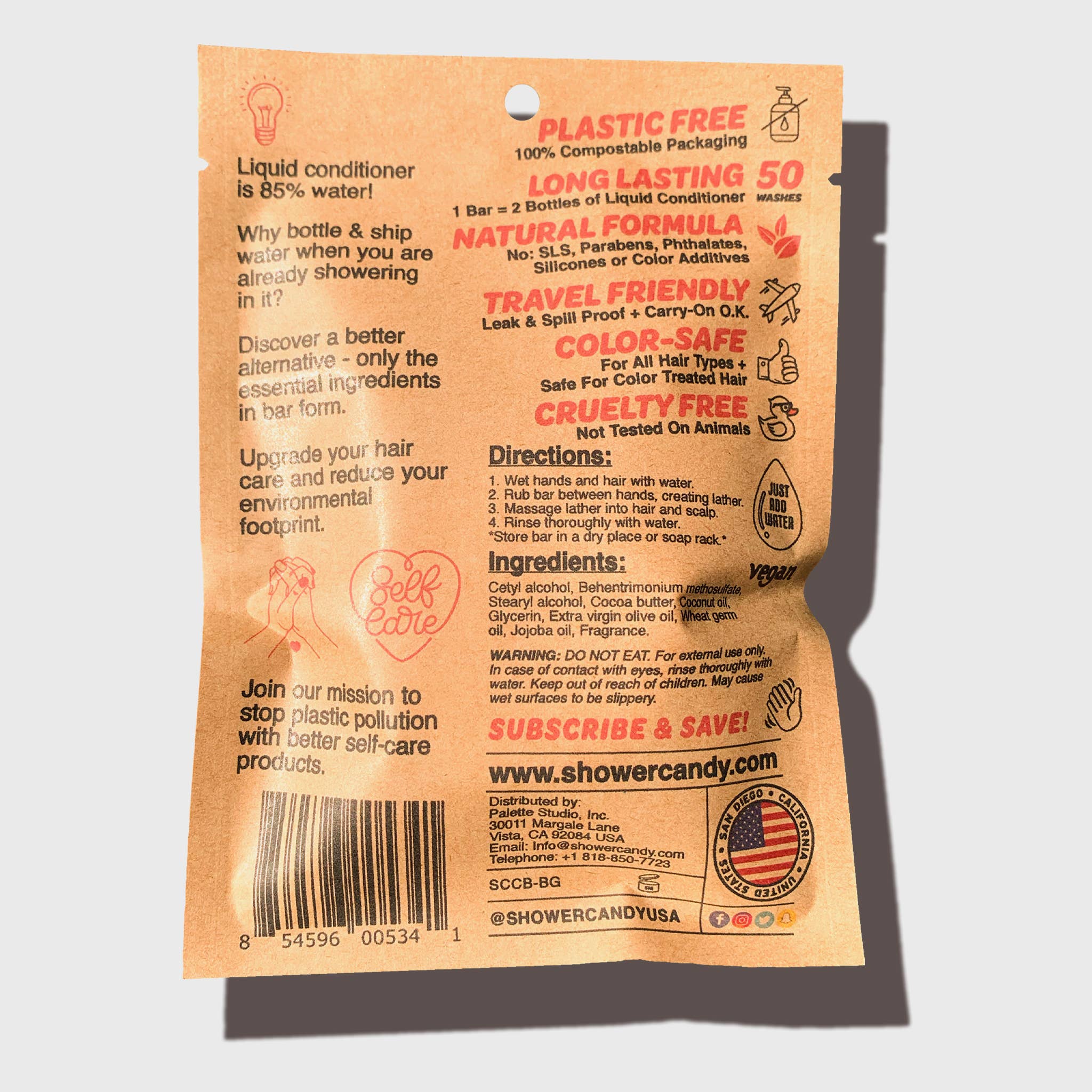 Bergamot Grapefruit Natural Bar Conditioner - Image 2