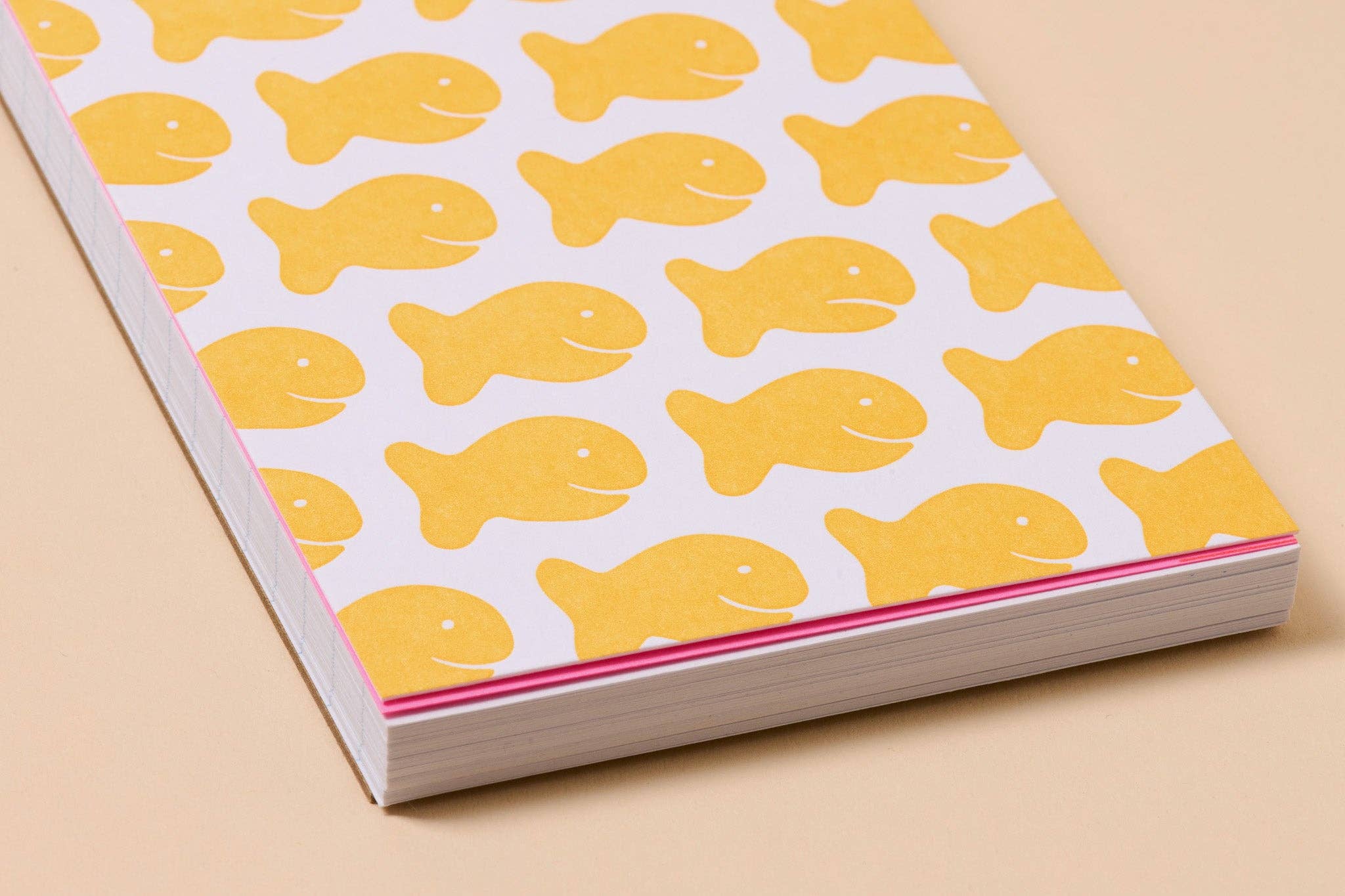 Goldfish Crackers Letterpress Spiral Pocket Size Notebook - Fathers Day Gift Mothers Day - Image 3