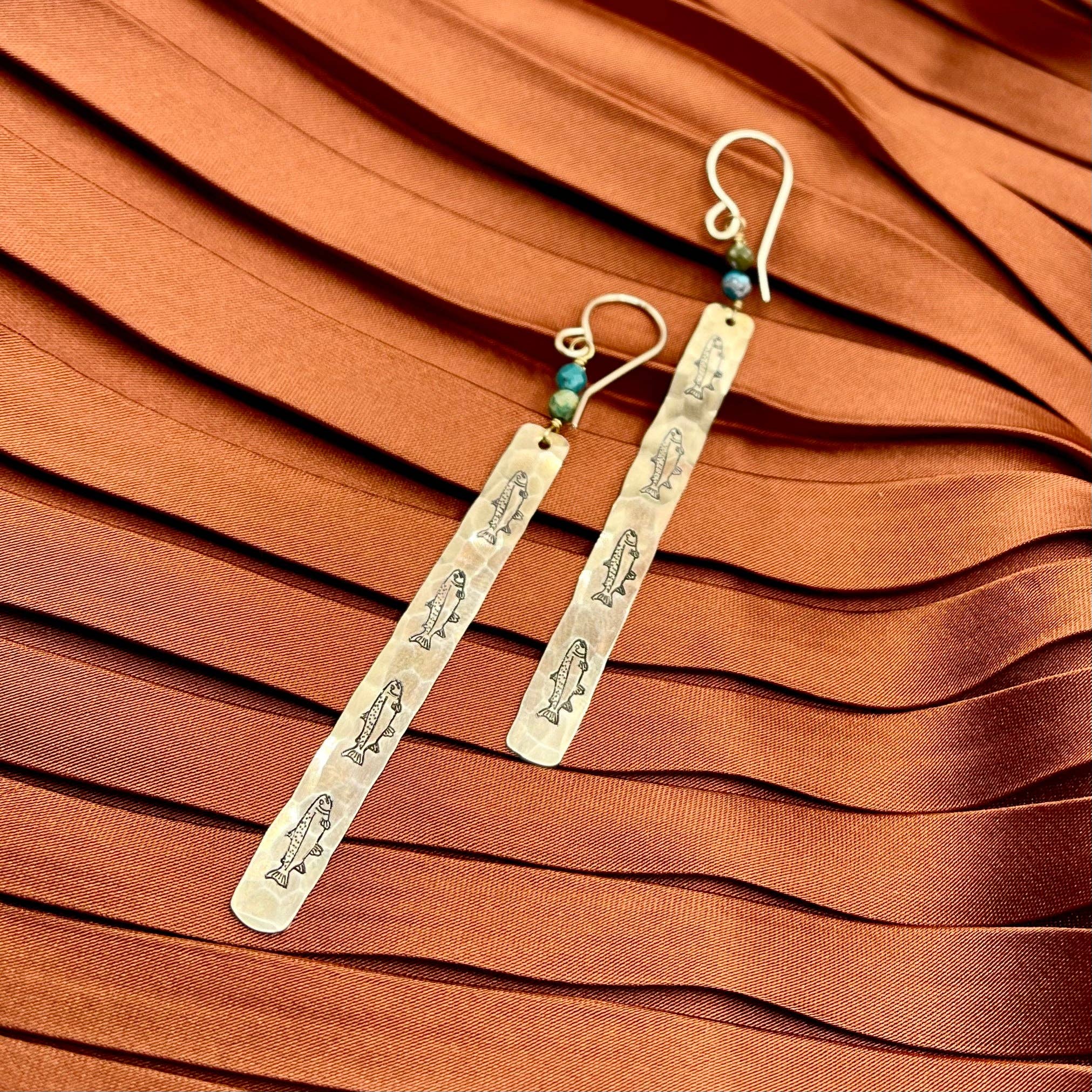 Handmade Feeesh Earrings - Image 2