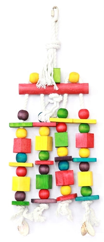 Happy Pet Toy Block N Beads Parrot - Image 1