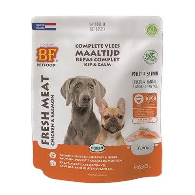 BF Petfood Meat Food Salmon – Natural and complete – 630 grams (7×90 grams)