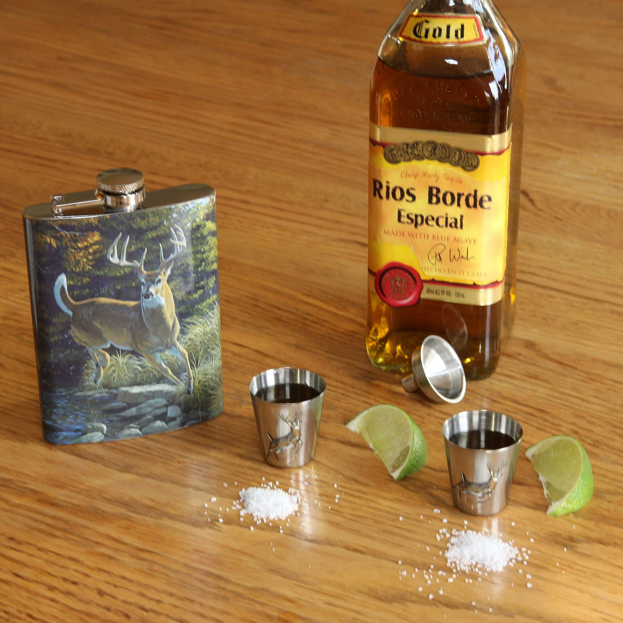 Flask and Shot Glass-Deer - Image 3