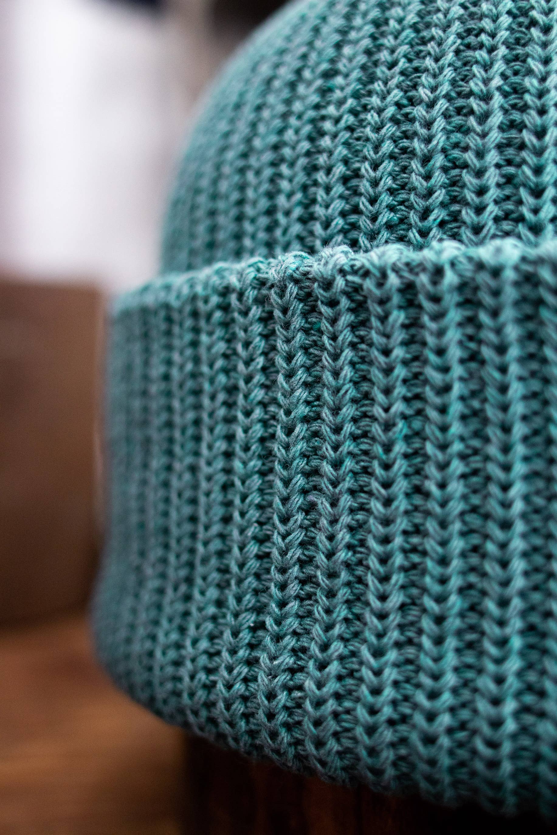 Seafoam Upcycled Cotton Watchcap - Image 3