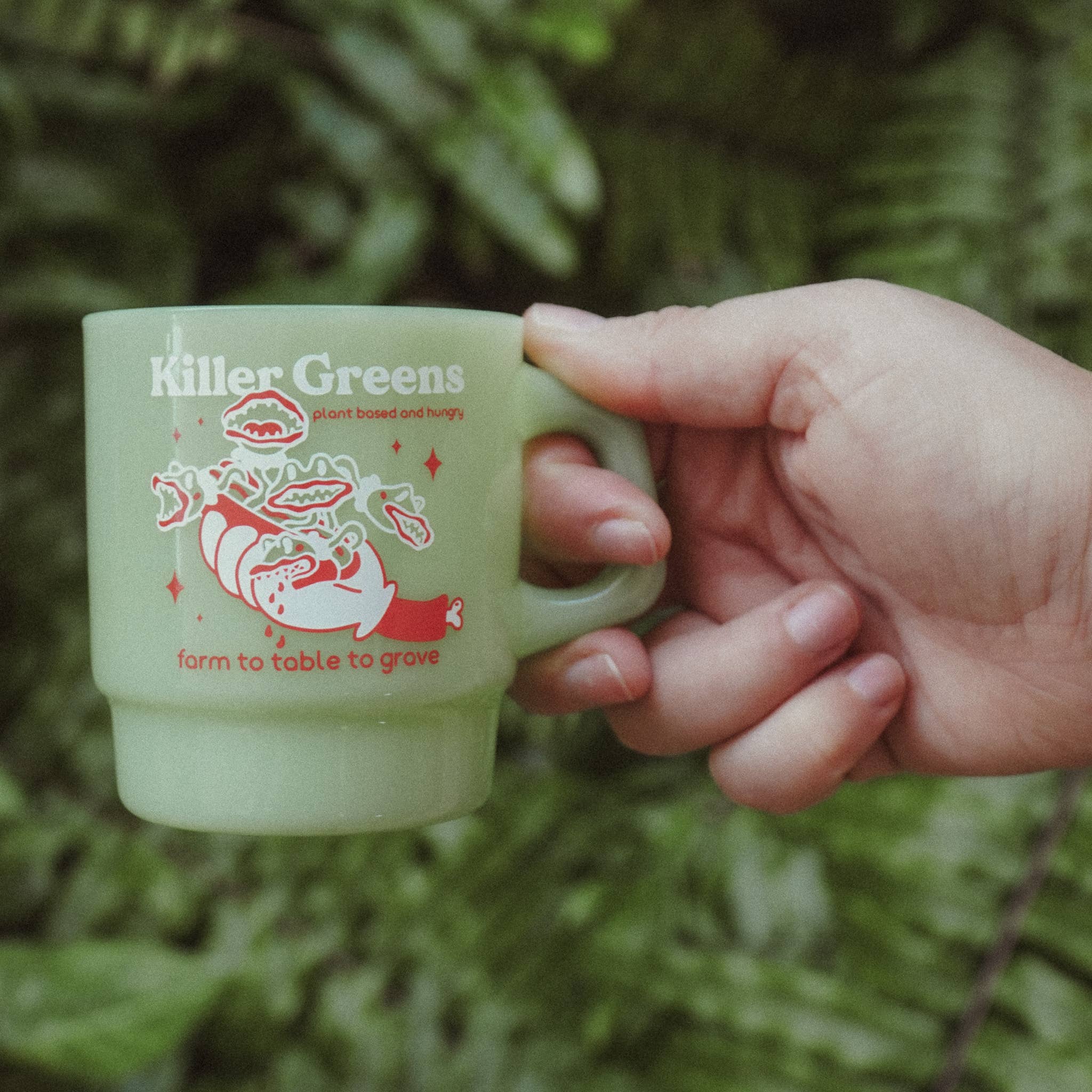 "Killer Greens" Vintage Diner Mug - Image 2