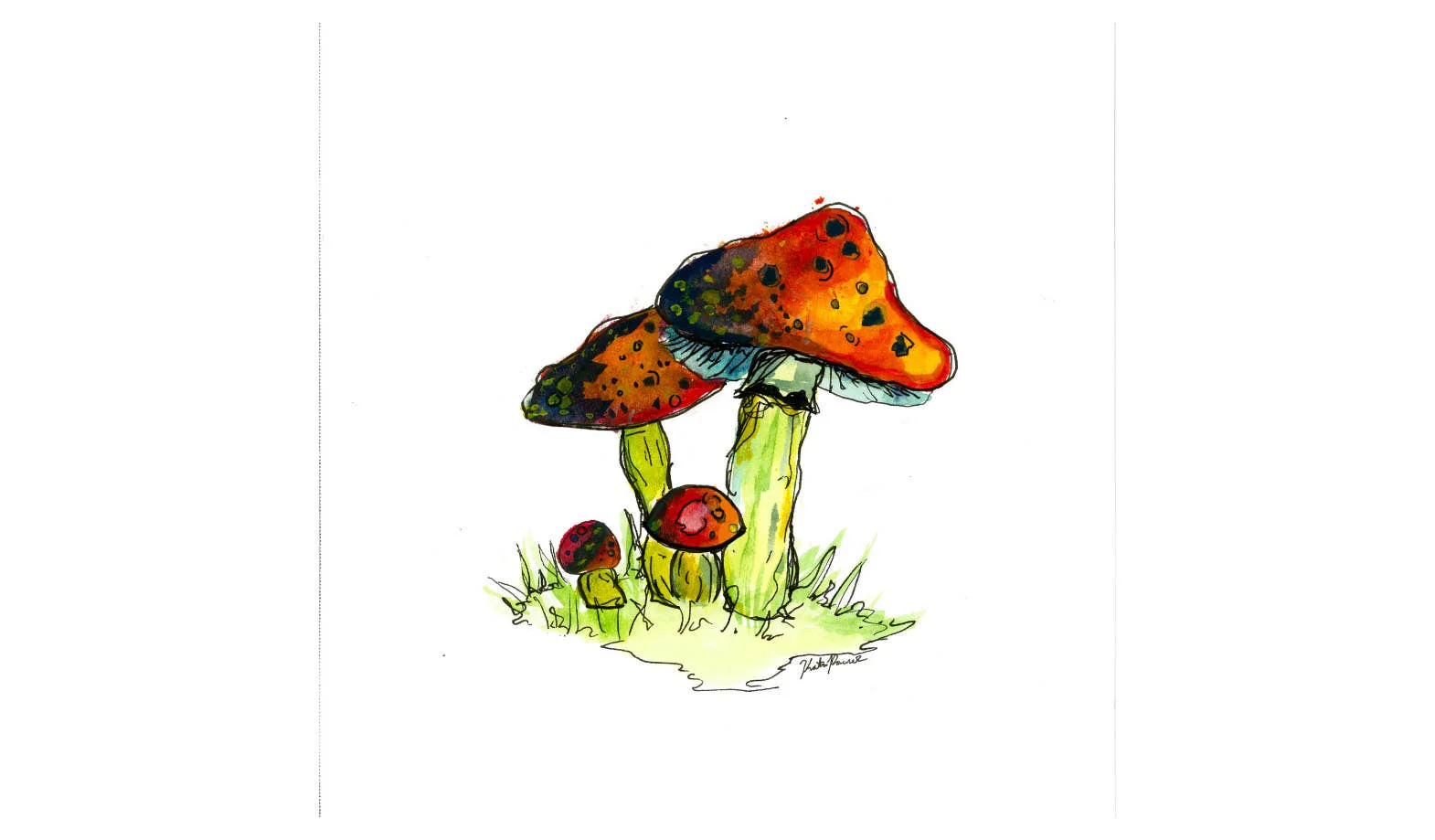 Red Mushroom Sticker - Image 3