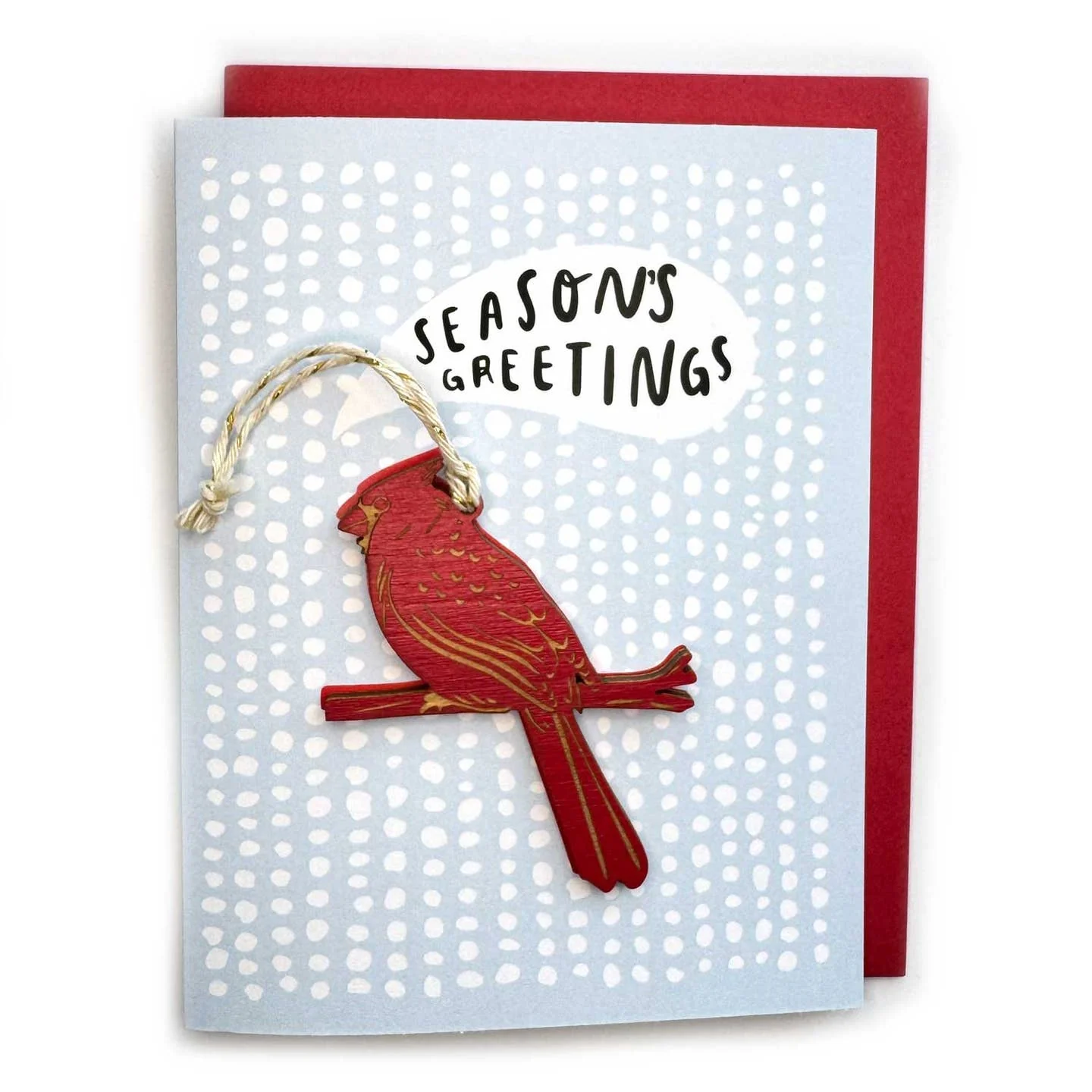 Seasons Greetings – Cardinal Ornament w/Card