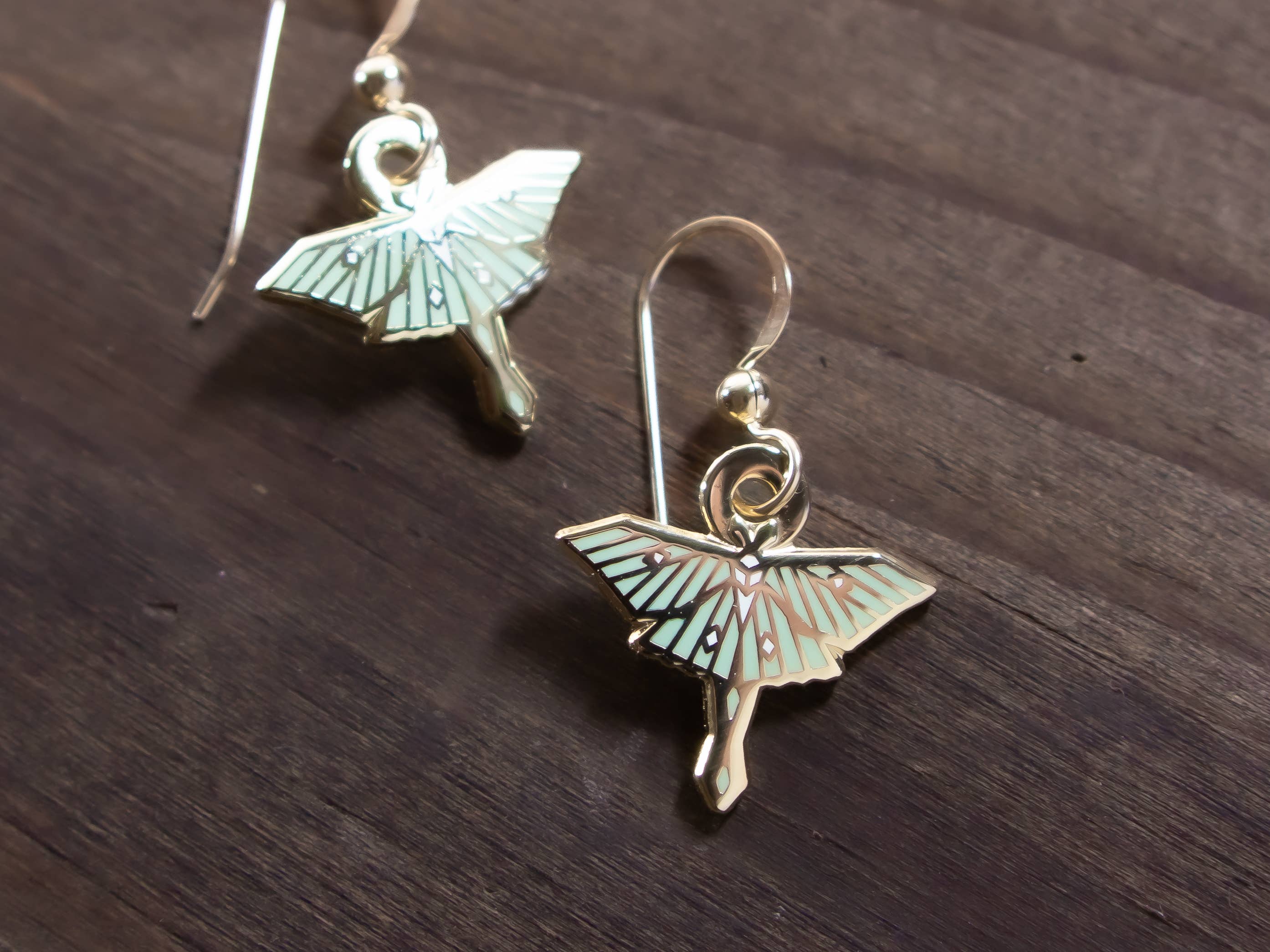 Luna Moth Earrings - Image 2