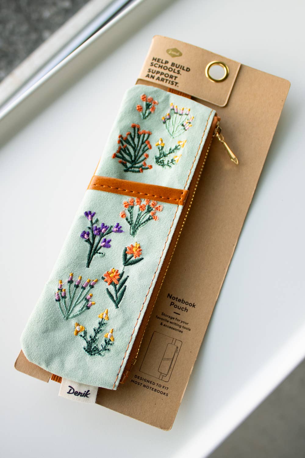Petite Blooms Embroidered Notebook Pouch - Image 2