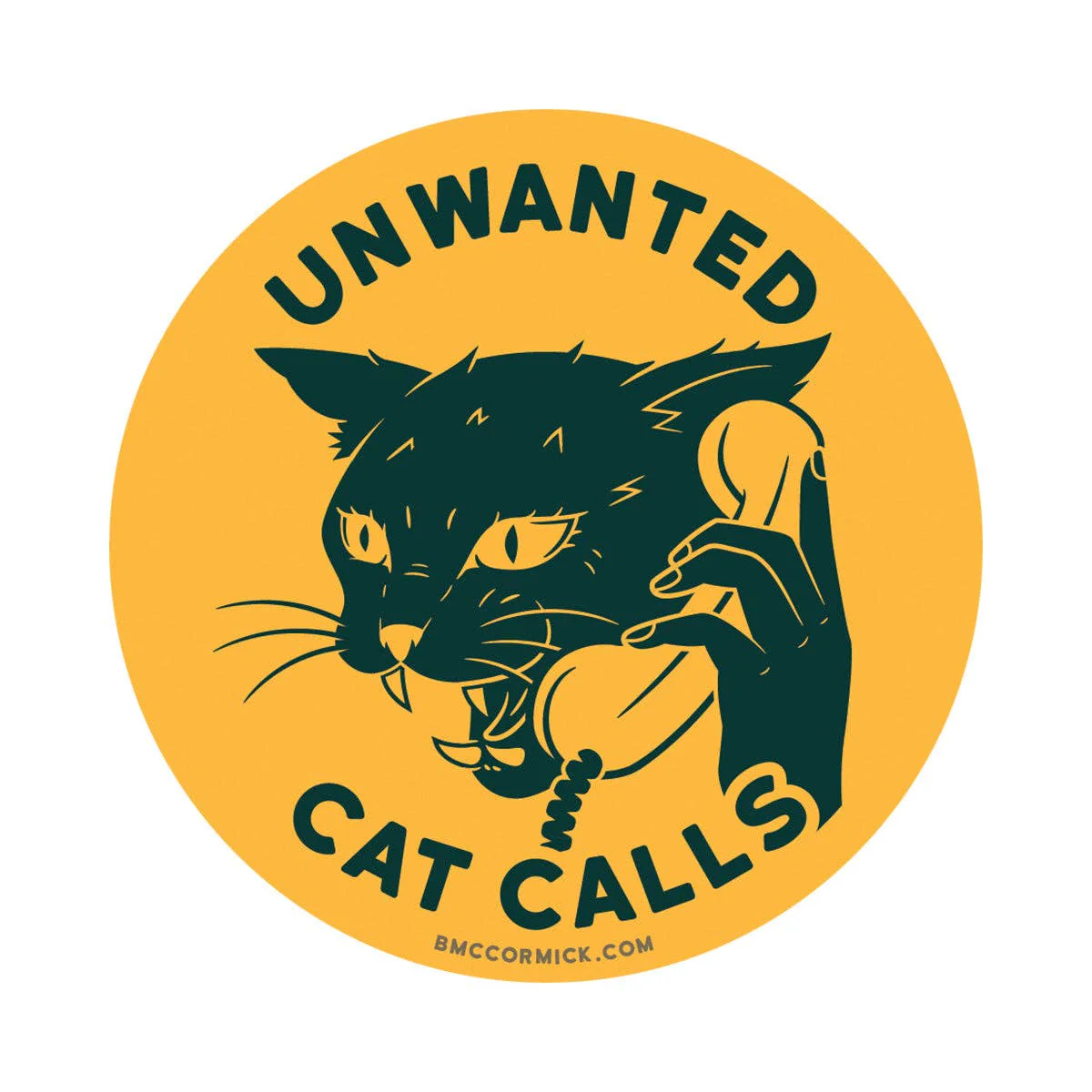 Unwanted Cat Calls Sticker - Image 1