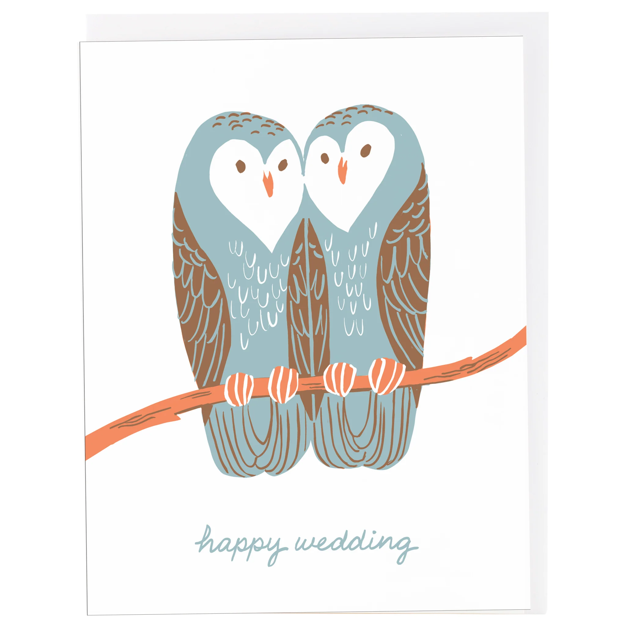Loving Owls Wedding Card - Image 2