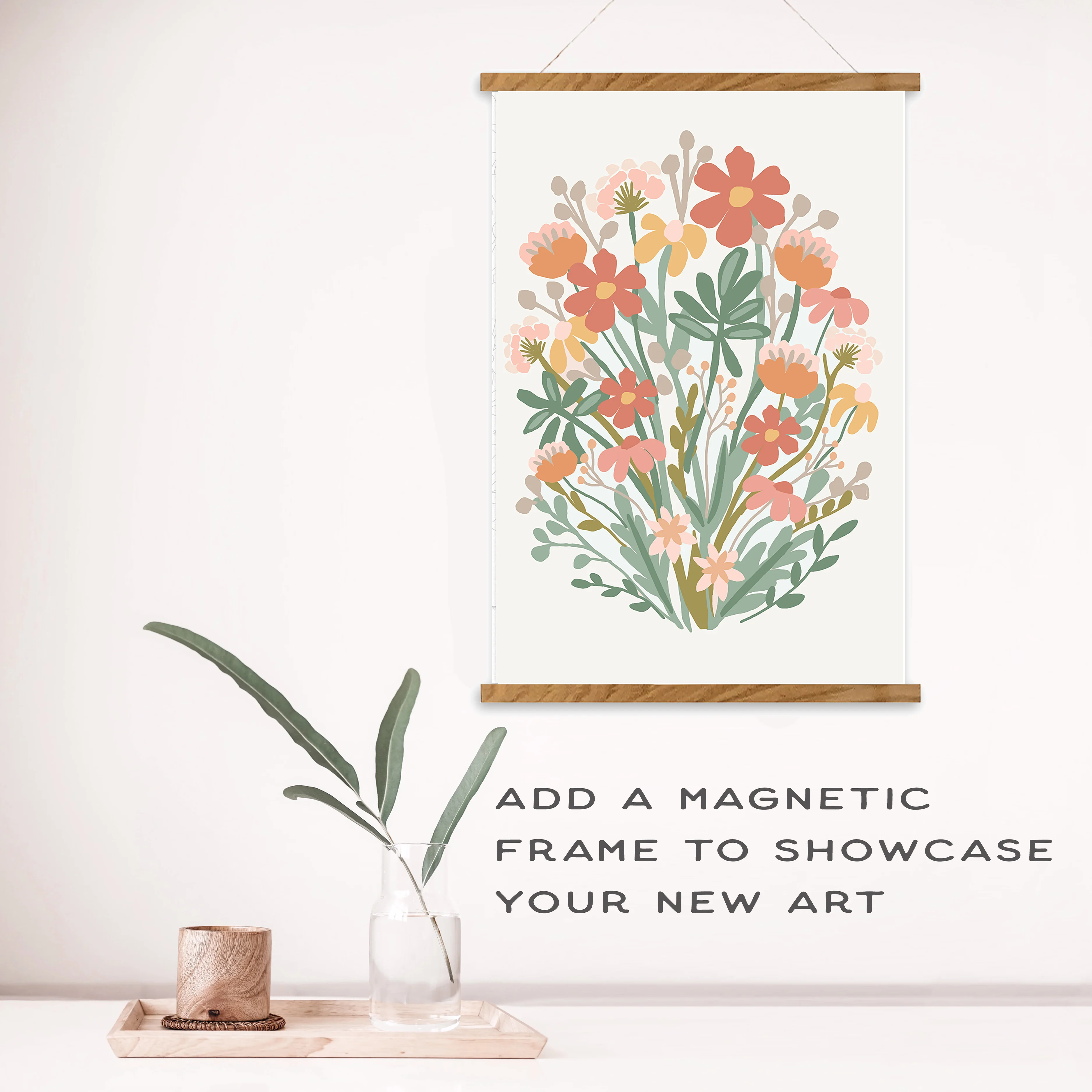 Wildflowers Meditative Art Paint by Number Kit - Image 3