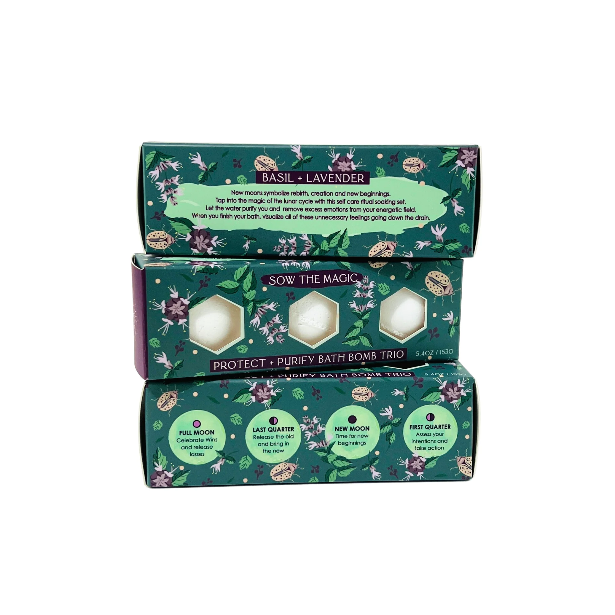 Moon Phase Protect + Purify Bath Bomb Trio - Image 2