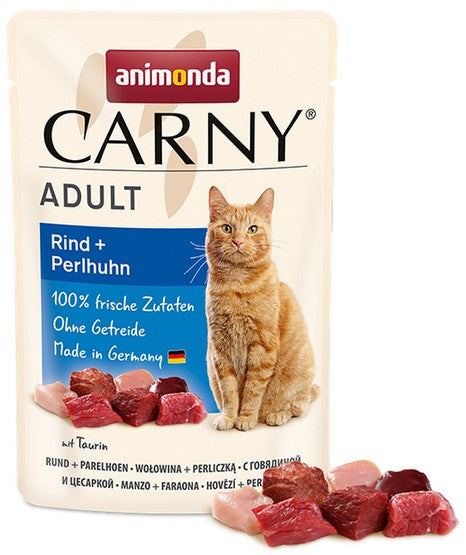 Animonda Carny Adult Wołowina + Perliczka saszetka 85g - Image 1