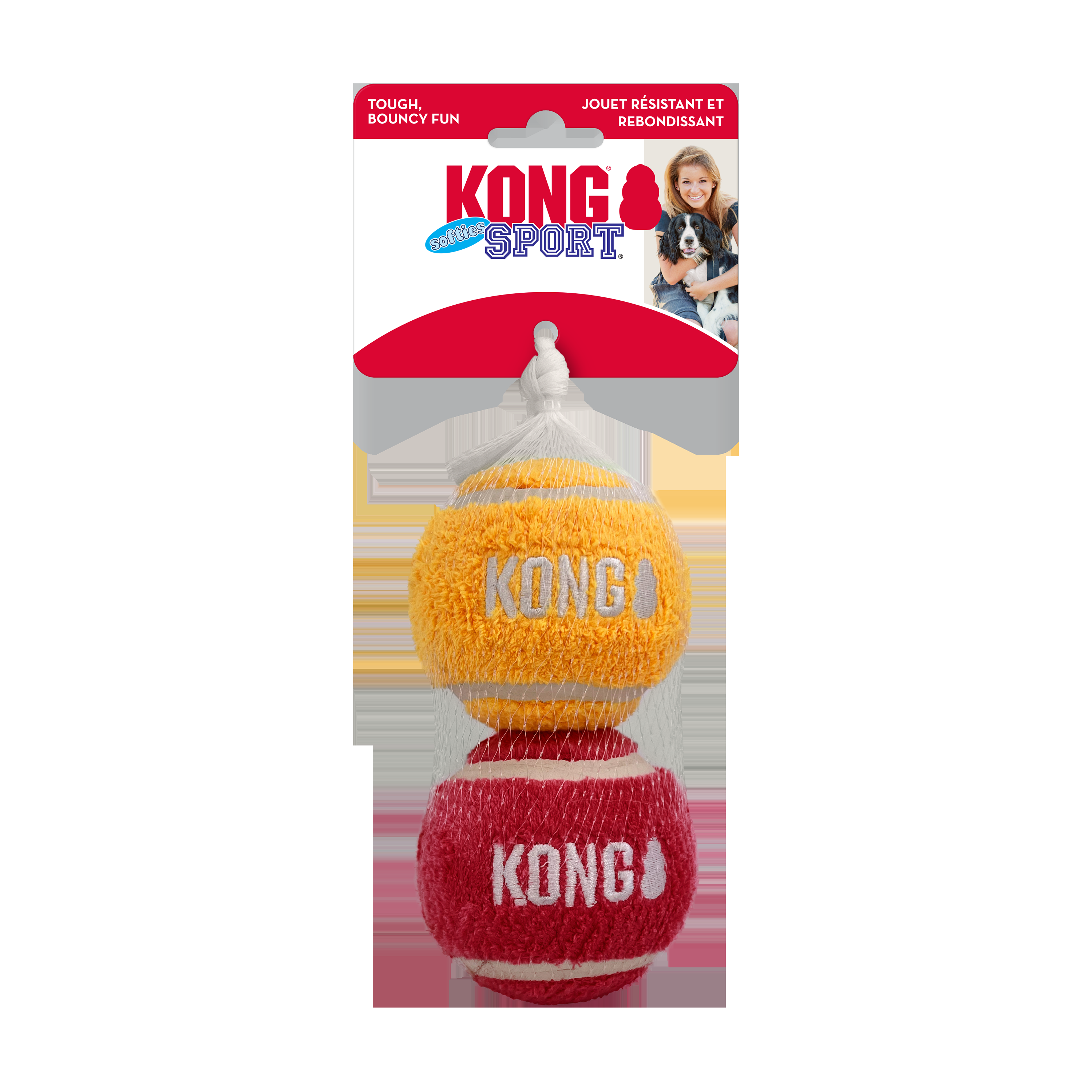 KONG Sport Softies Balls 2-pk Assorted - Feb - Image 1