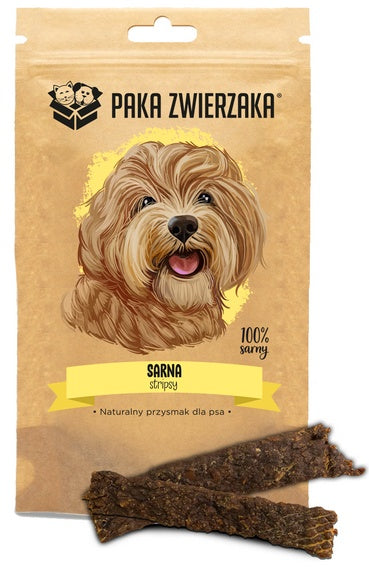 Paka Zwierzaka stripsy z sarny 100% - chrupiąca nagroda bez dodatków - Image 2