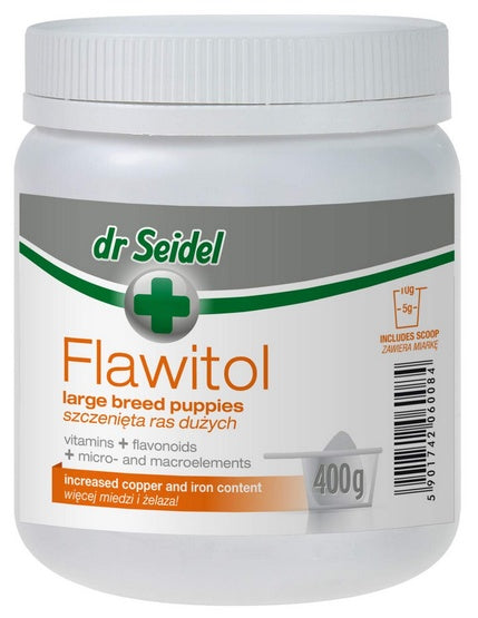 Dr Seidel Flawitol dla szczeniąt ras dużych - proszek 400g - Image 1